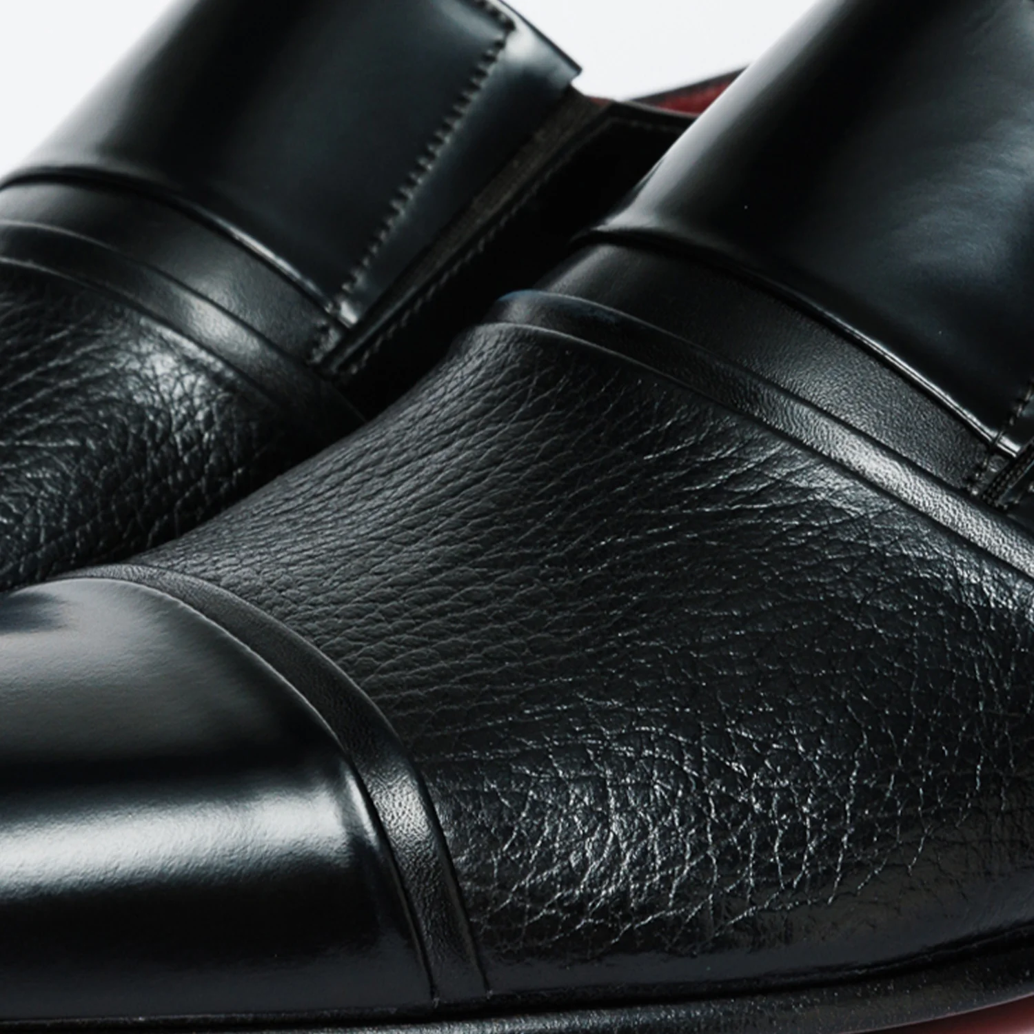 The Everest Black Leather Cap Toe Dress Loafer Men Shoe - Image 5