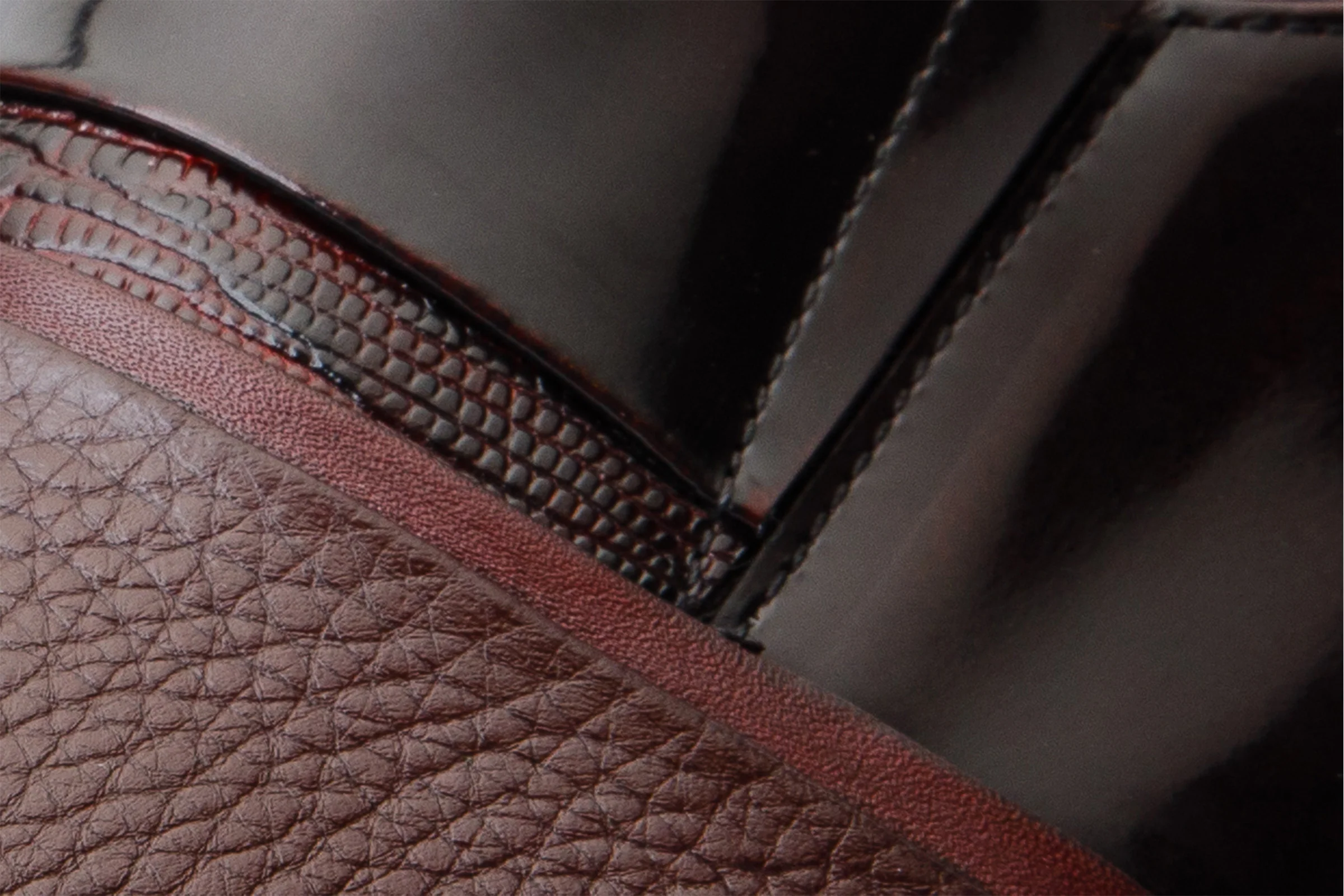 The Everest Burgundy & Burneshed Leather Cap Toe Dress Loafer Men Shoe - Image 3