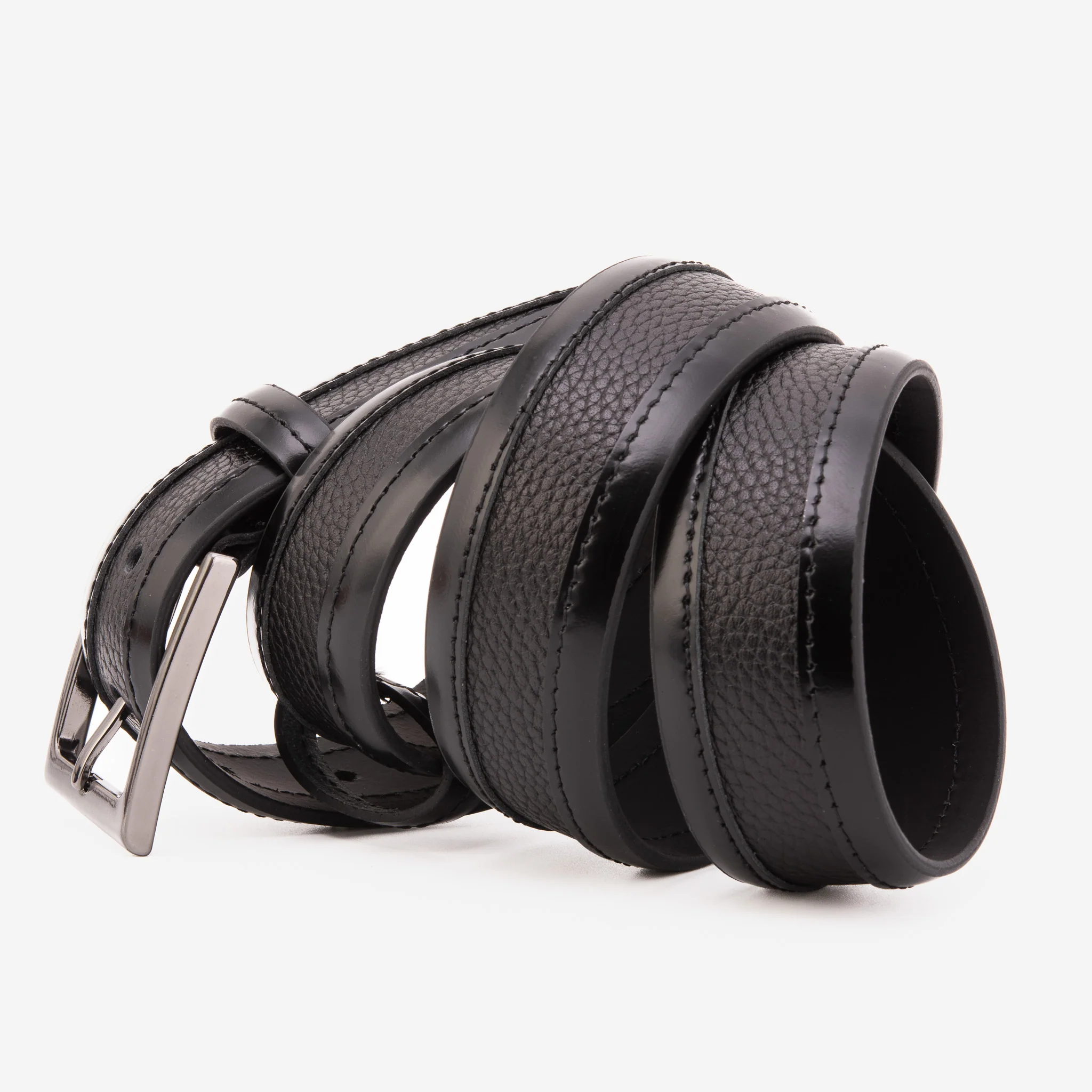 The Everest & Rockwell Black Leather Belt - Image 5