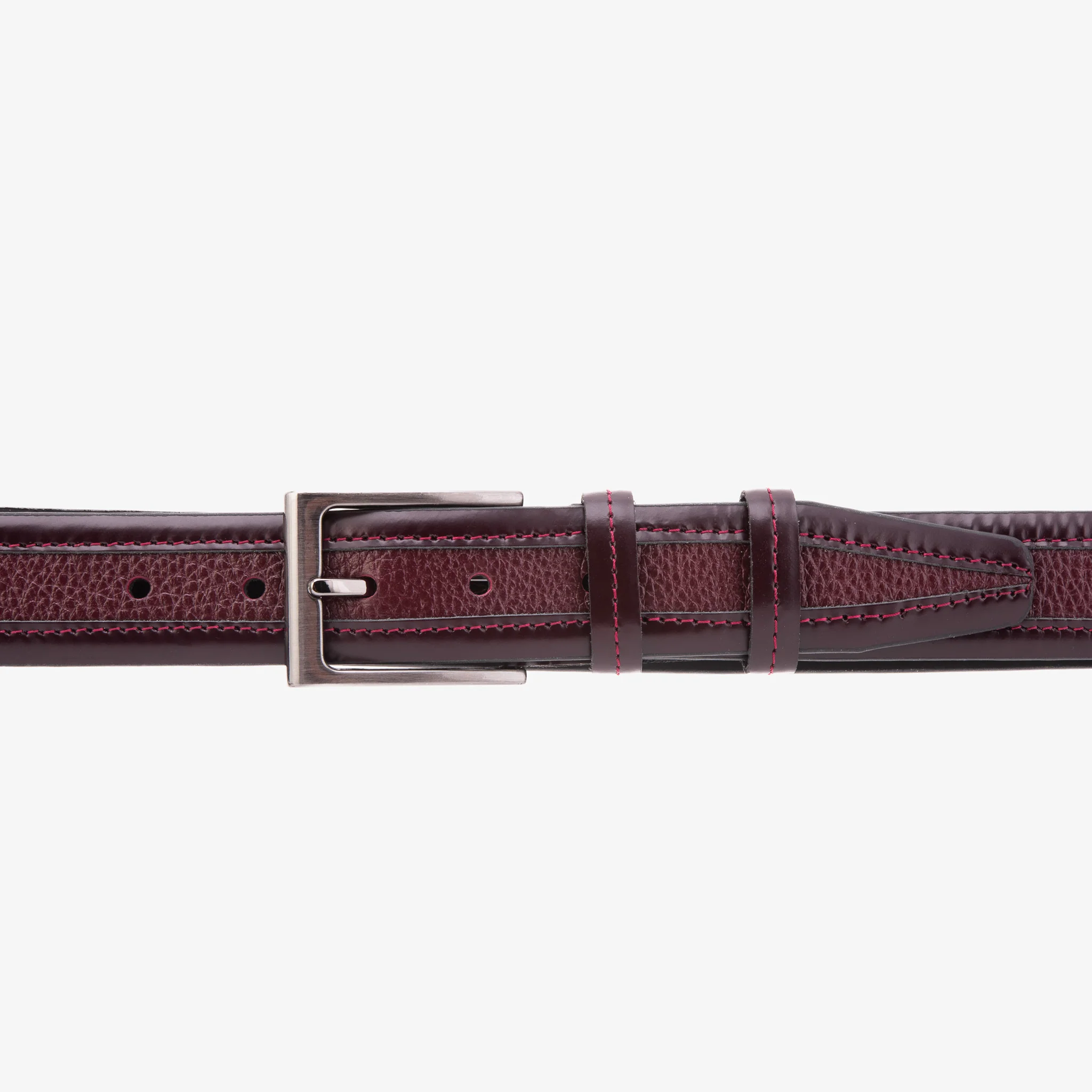 The Everest & Rockwell BurgundyLeather Belt - Image 4