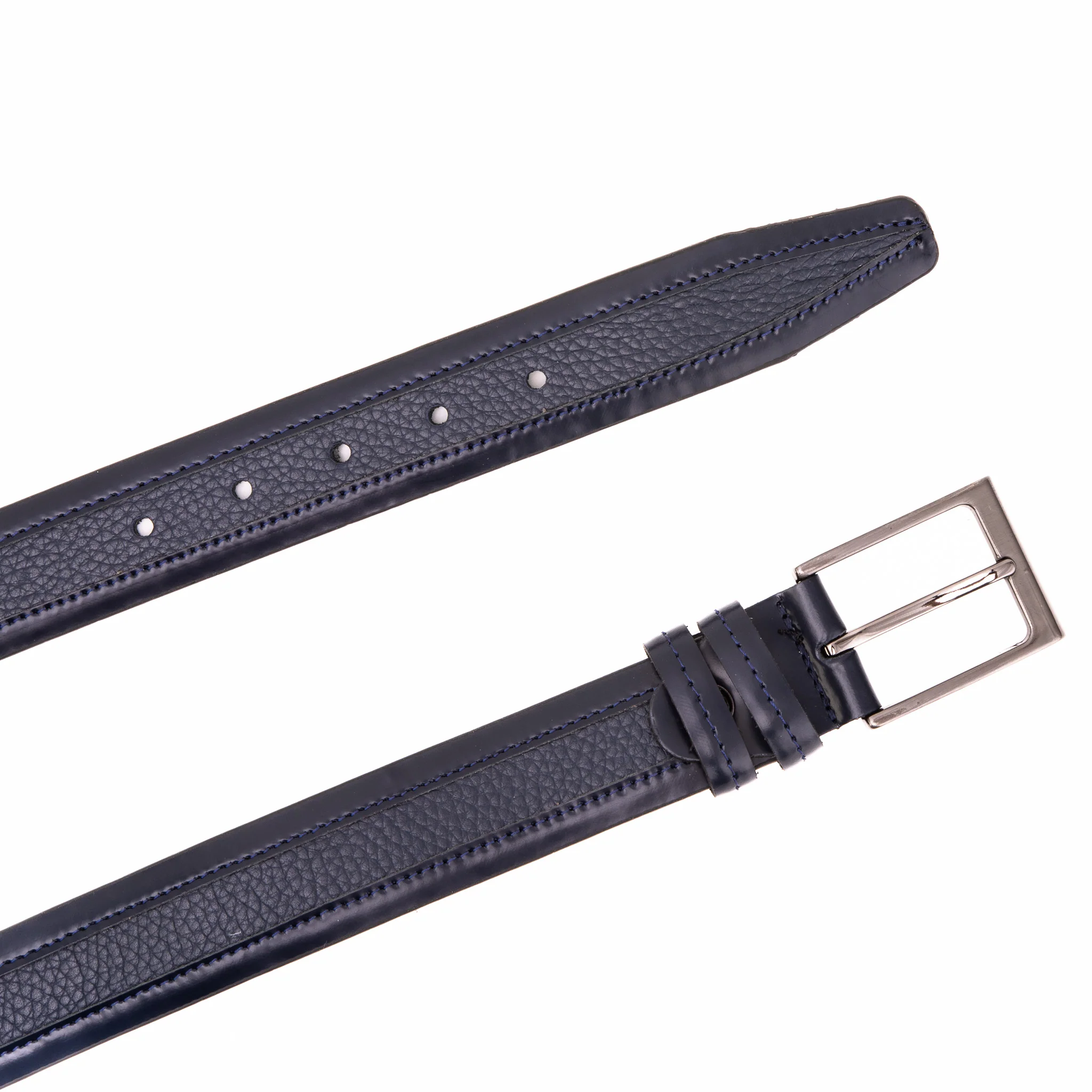 The Everest & Rockwell Navy Blue Leather Belt - Image 2