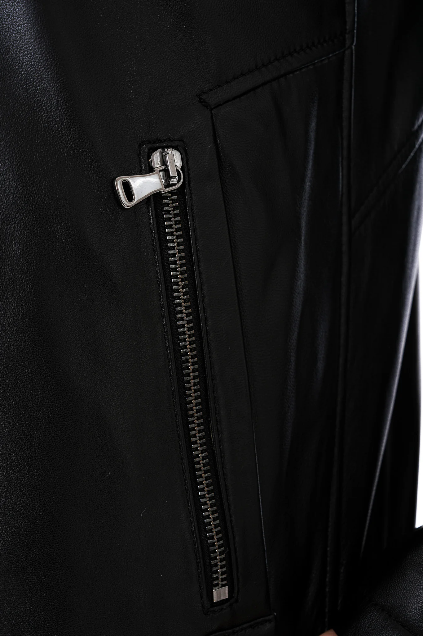 The Falcon Black Smooth Leather Men Jacket - Image 6