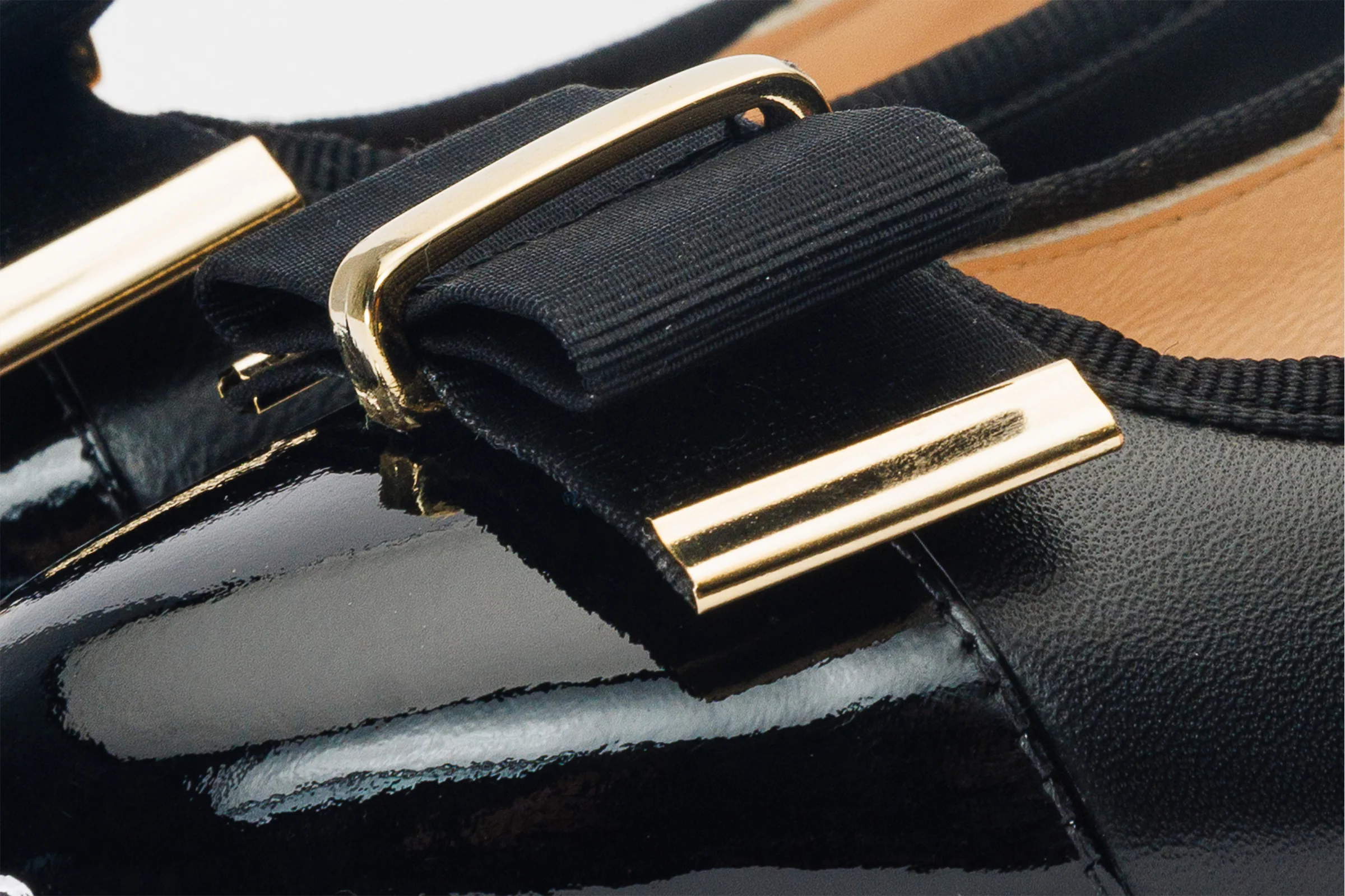 The Fano Black Leather Cap Toe Block Heel Pump Women Shoe - Image 3