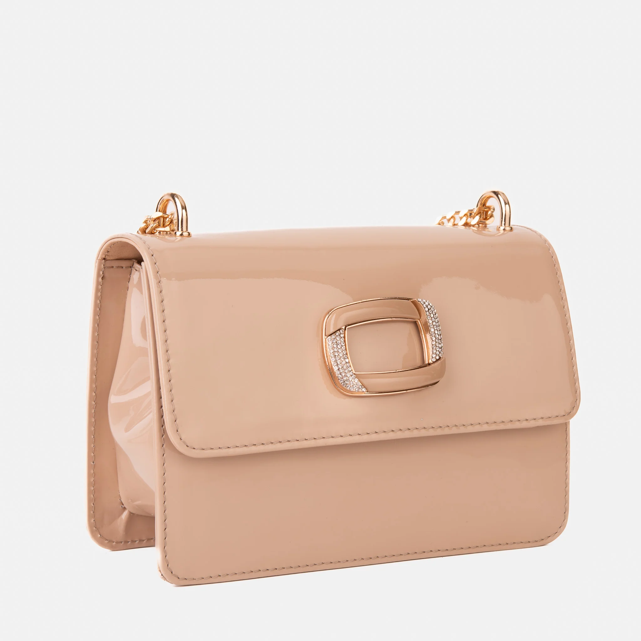 The Ferrara Cream Patent Leather Handbag - Image 2