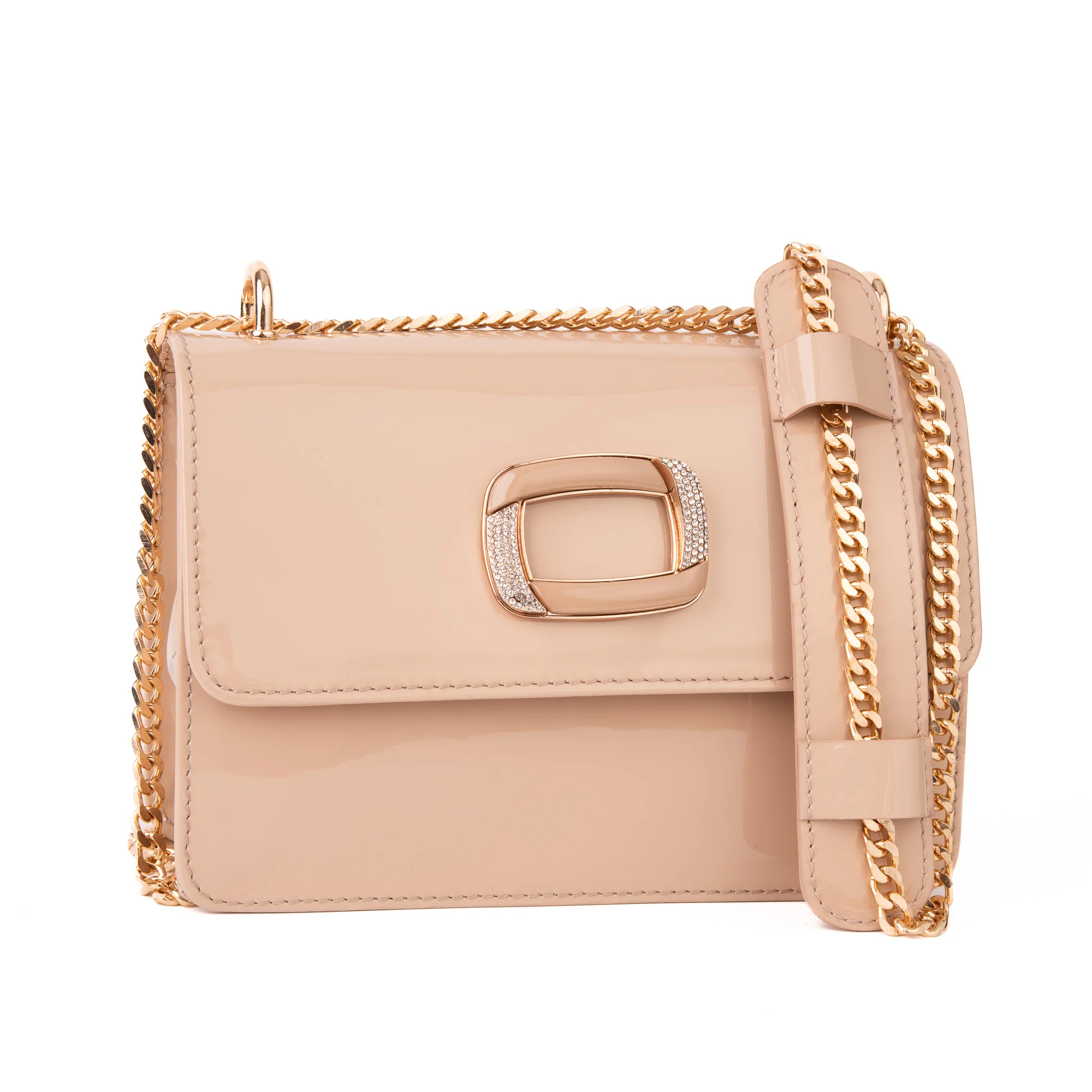 The Ferrara Cream Patent Leather Handbag - Image 3