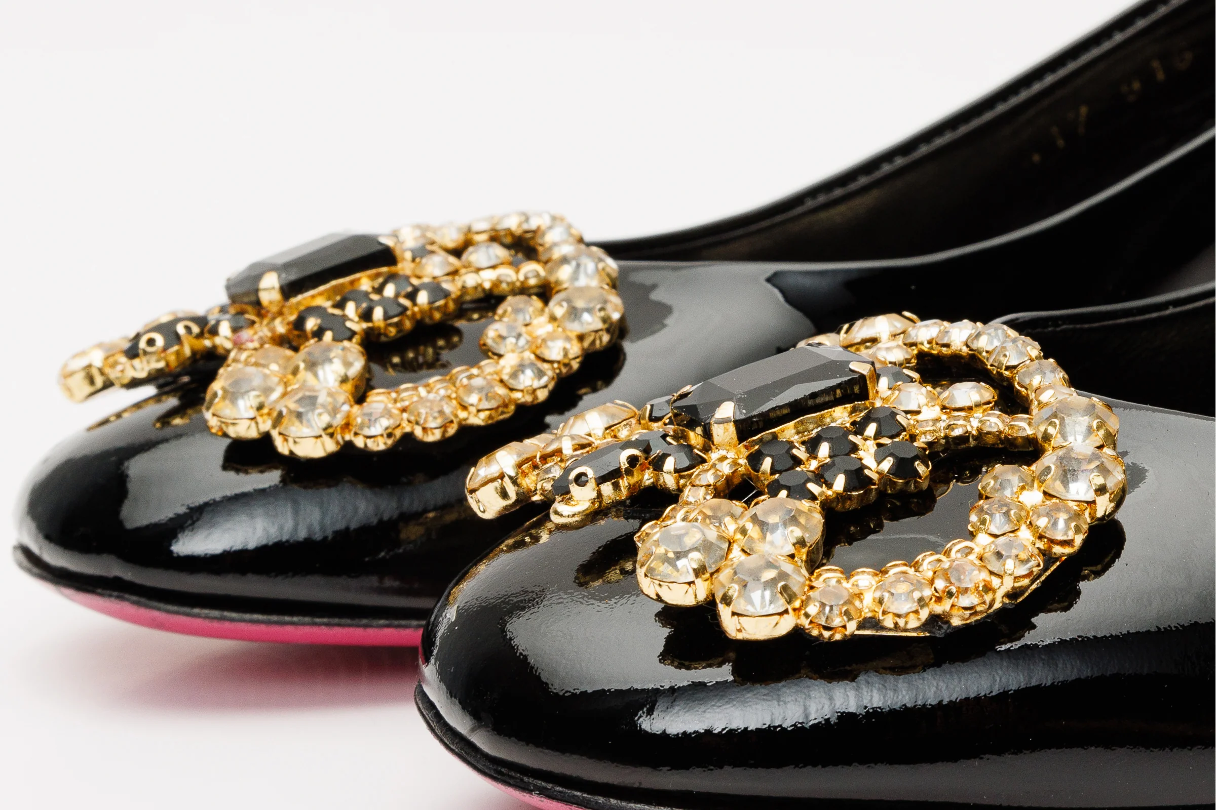 The Foggia Black Leather Block Heel Pump Women Shoe - Image 3