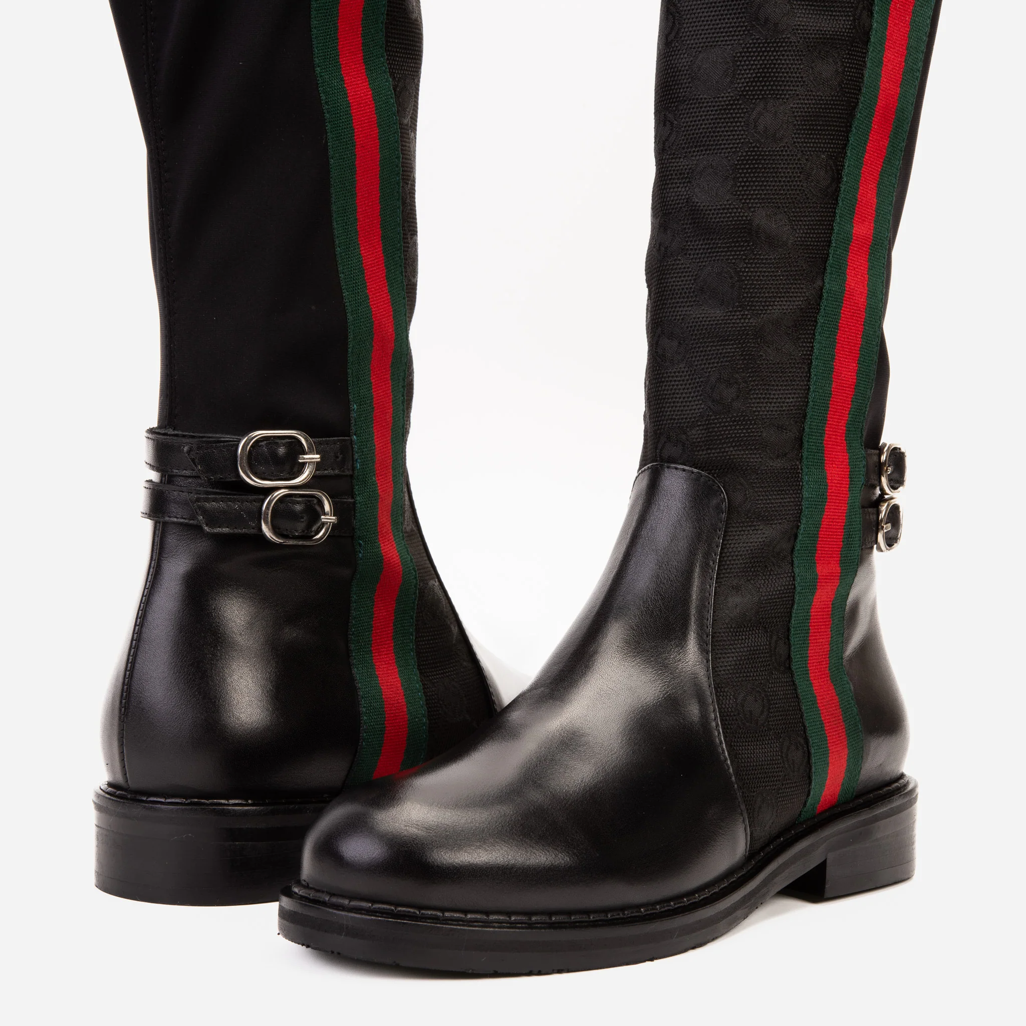 The Gallant Black Leather Knee-High Boot - Image 7