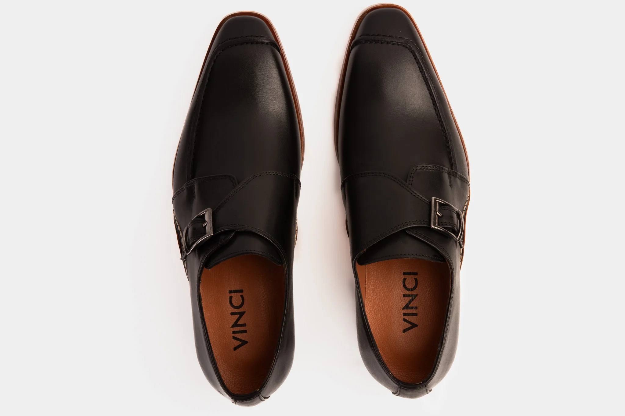 The Hagrid Black Single Monk Strap Handmade Men Shoe - Image 5