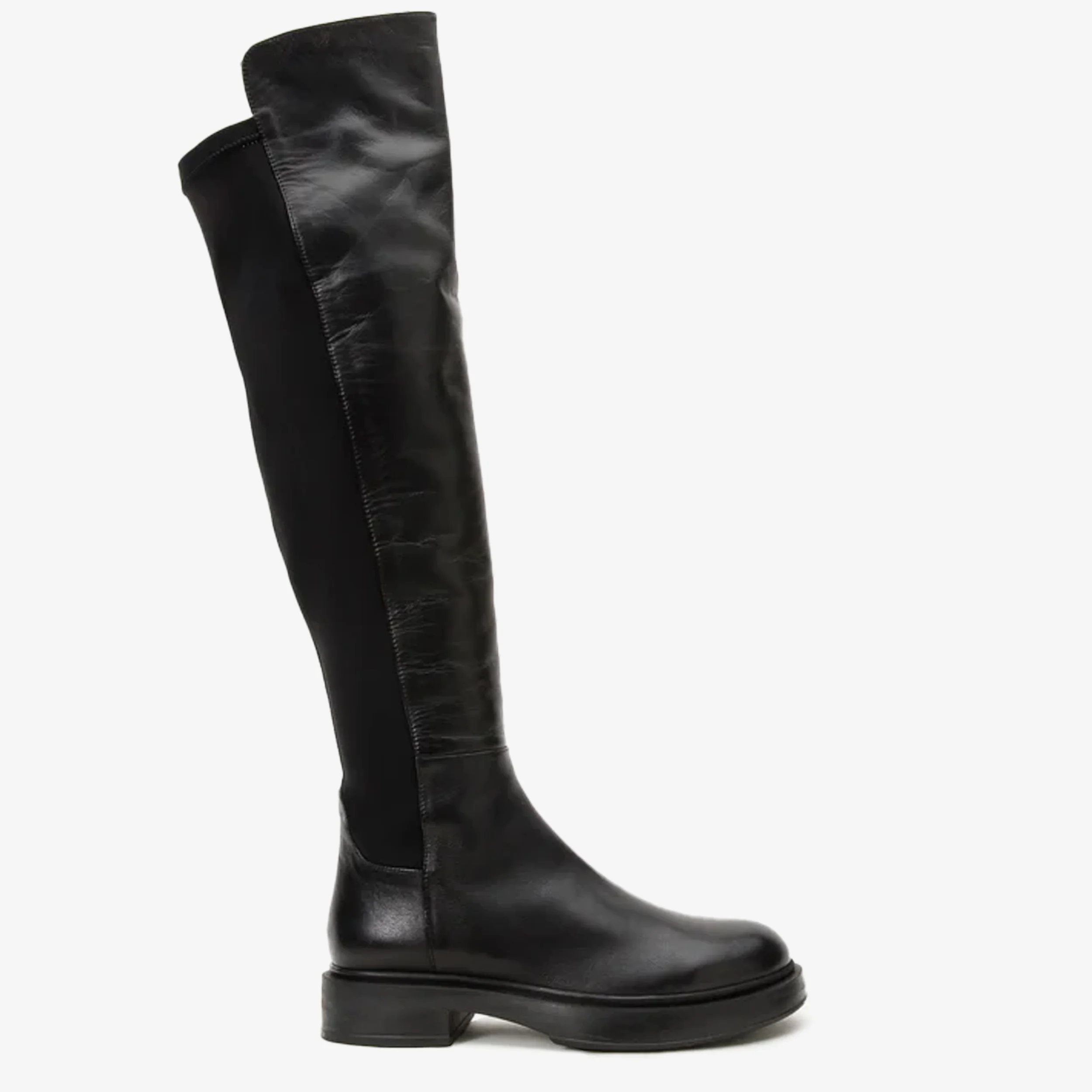 The Harmony Belle Black Leather Knee High Women Boot - Image 2