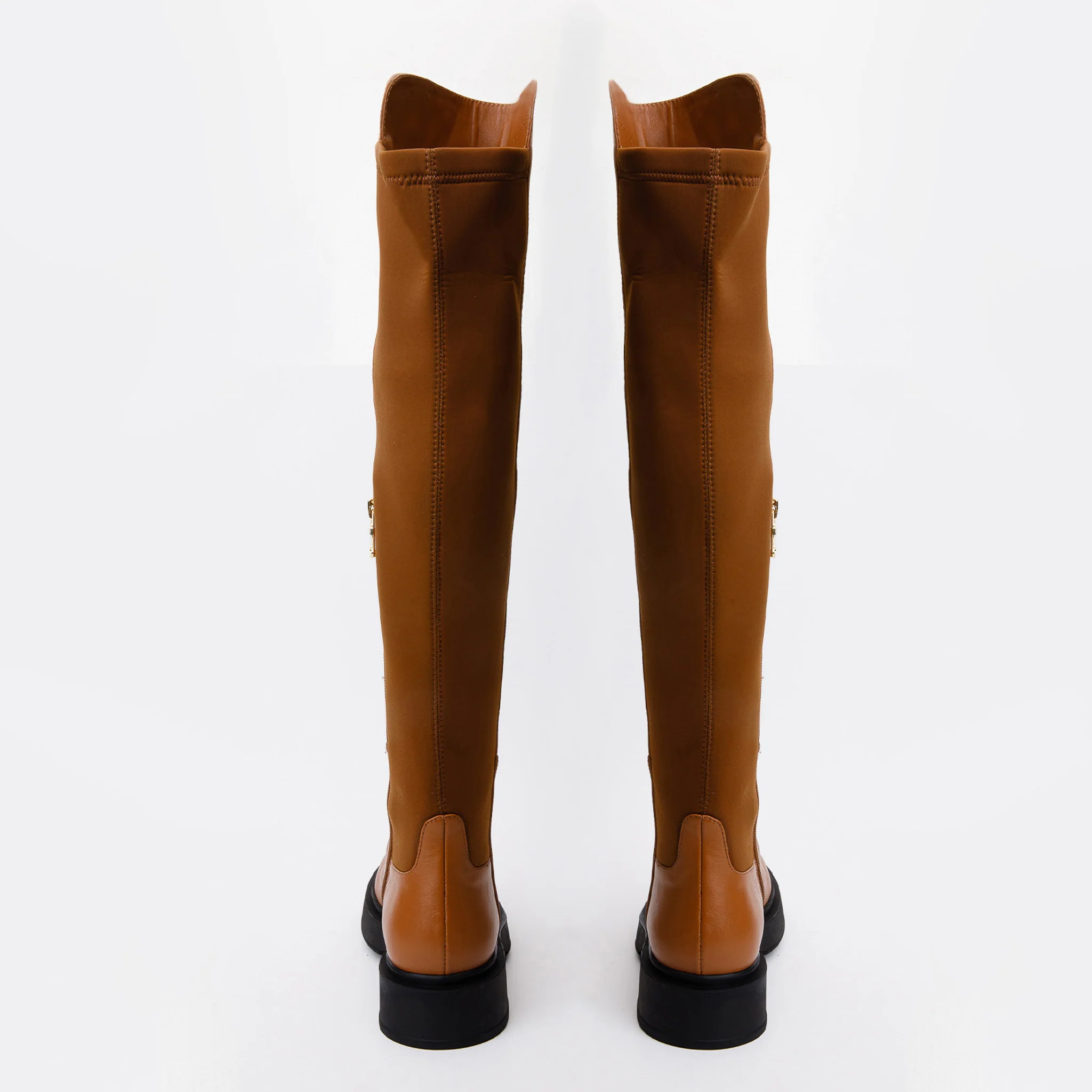 The  Harmony Belle Tan Leather Knee High Women Boot - Image 4