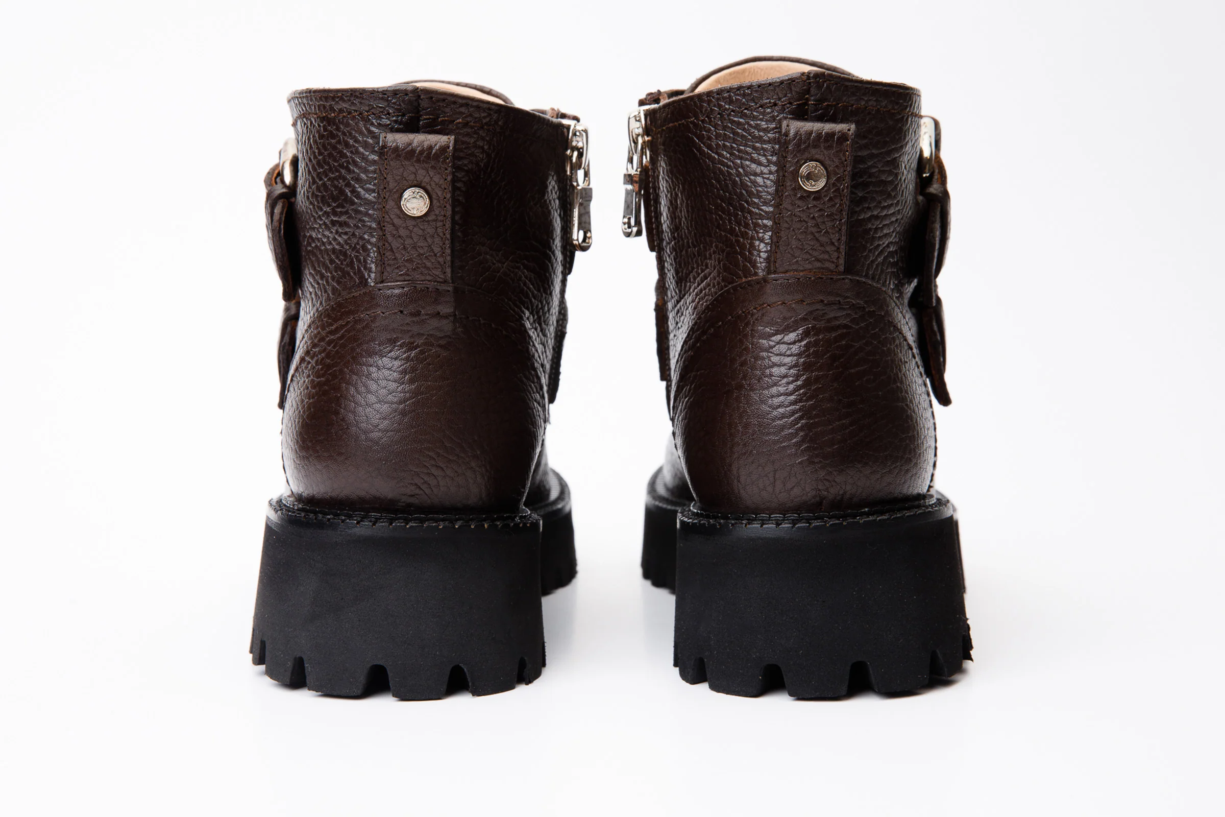 The Harry Brown Leather Double Monk Ankle Women Boot Final Sale! - Image 4