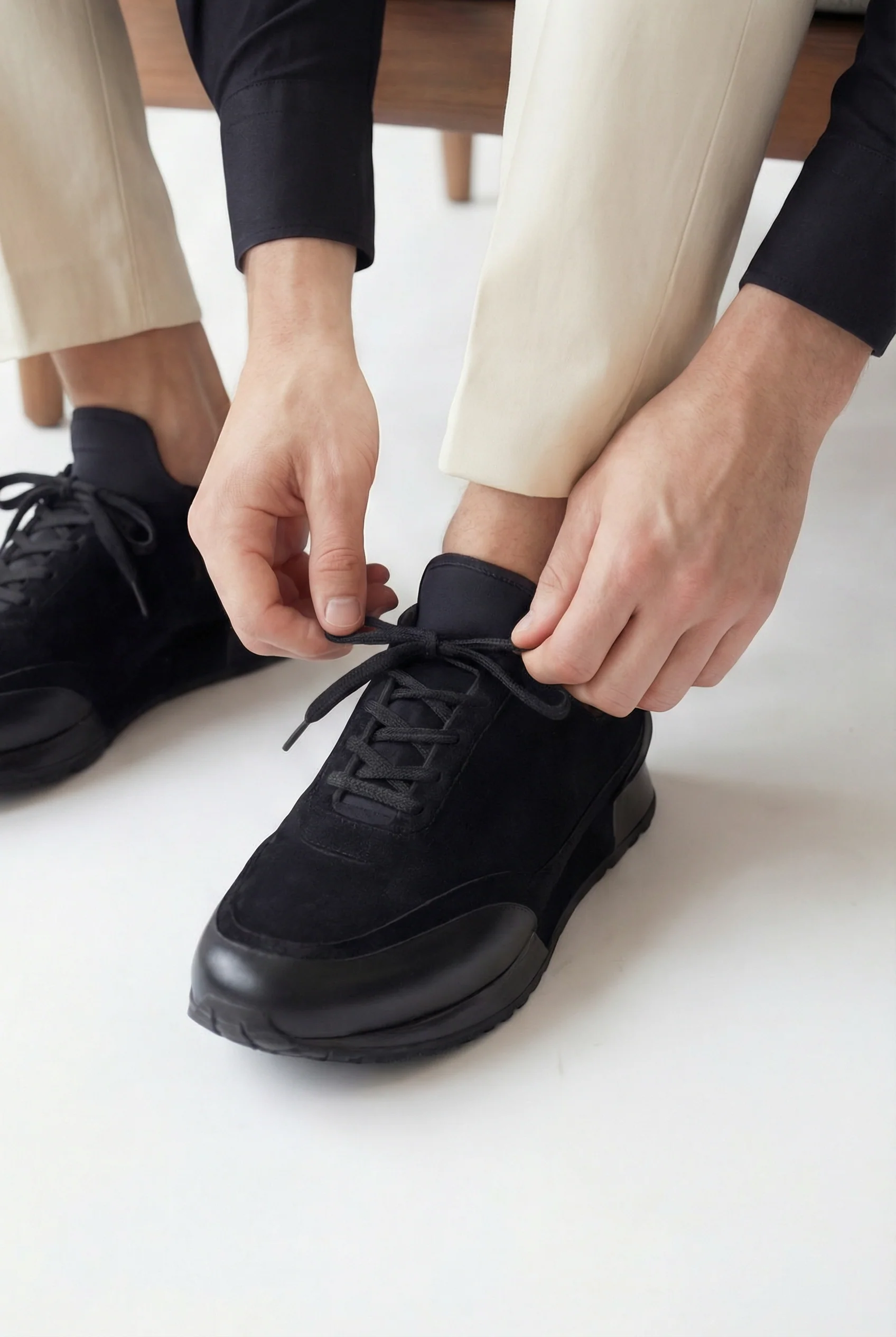 The Hudson Black Suede Men Sneaker - Image 10
