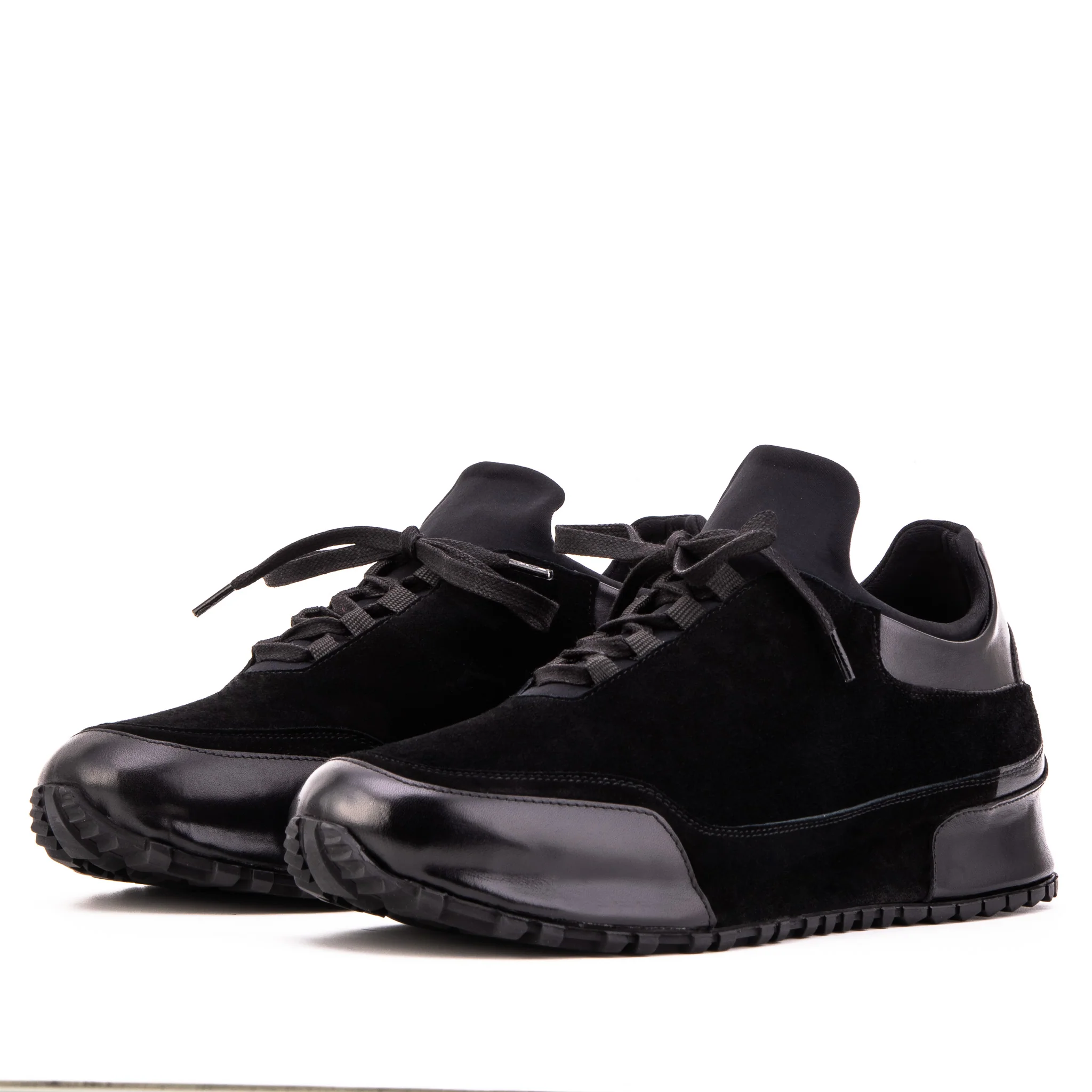 The Hudson Black Suede Men Sneaker - Image 2