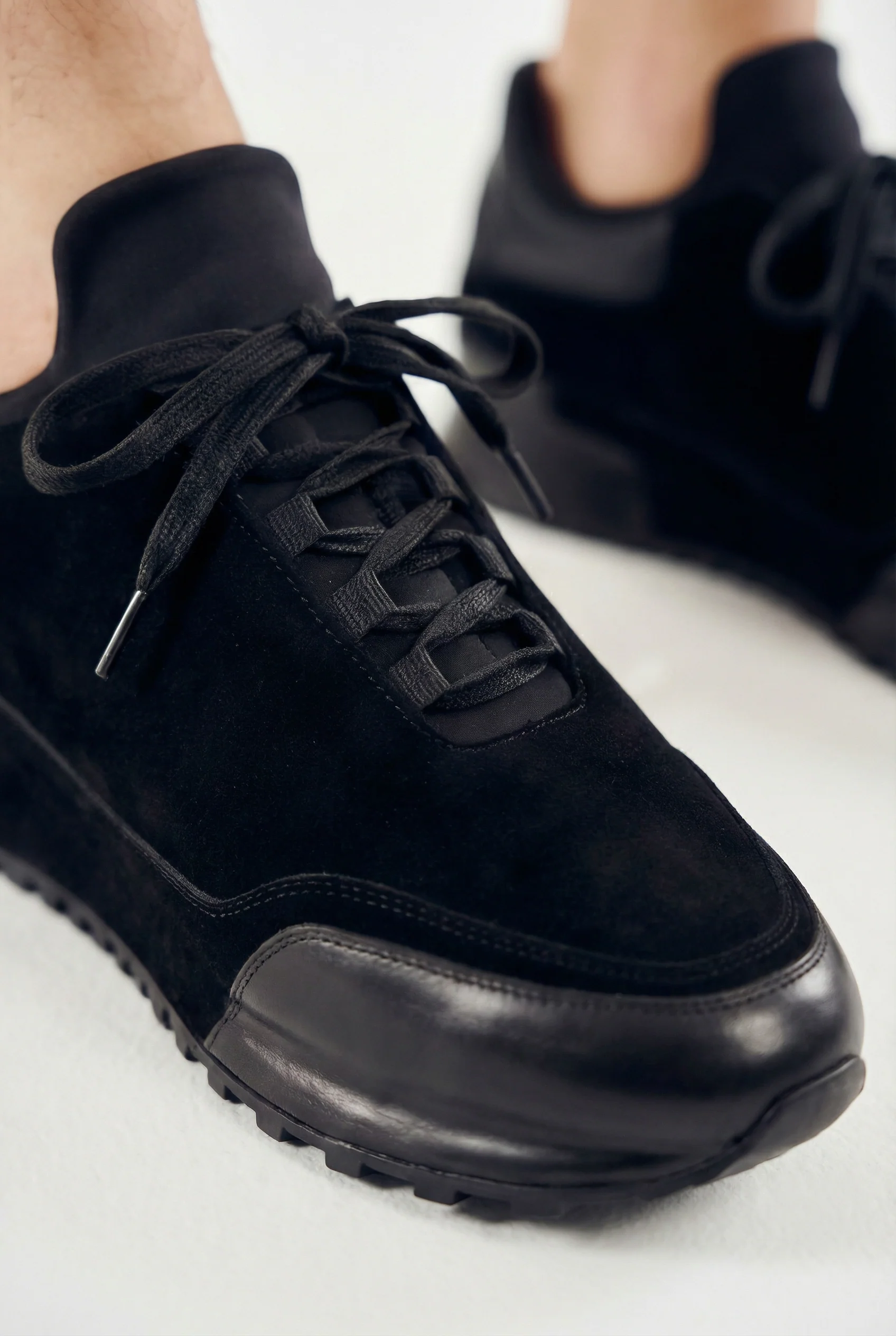 The Hudson Black Suede Men Sneaker - Image 8