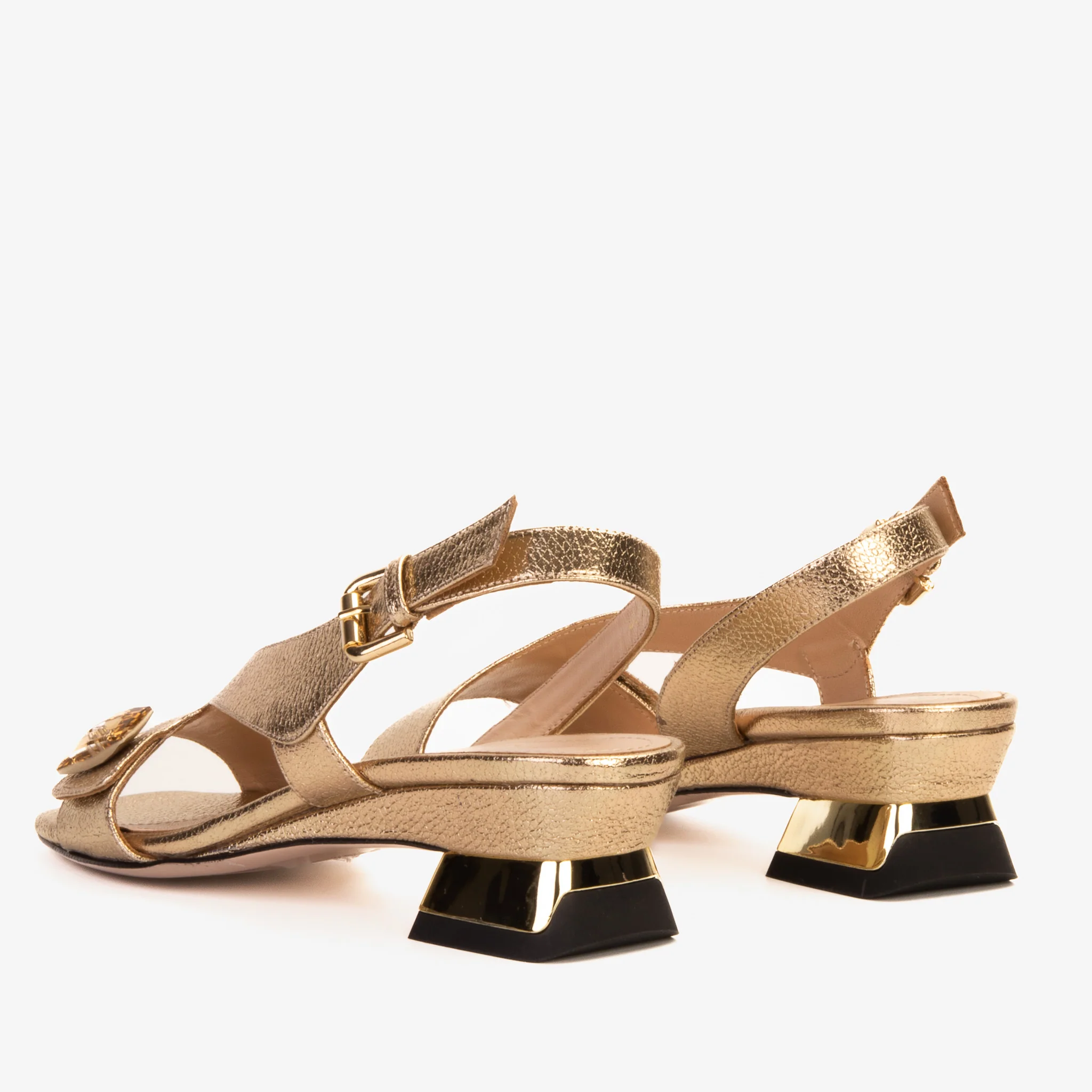 The Iconic Gold Leather Women Sandal - Image 5