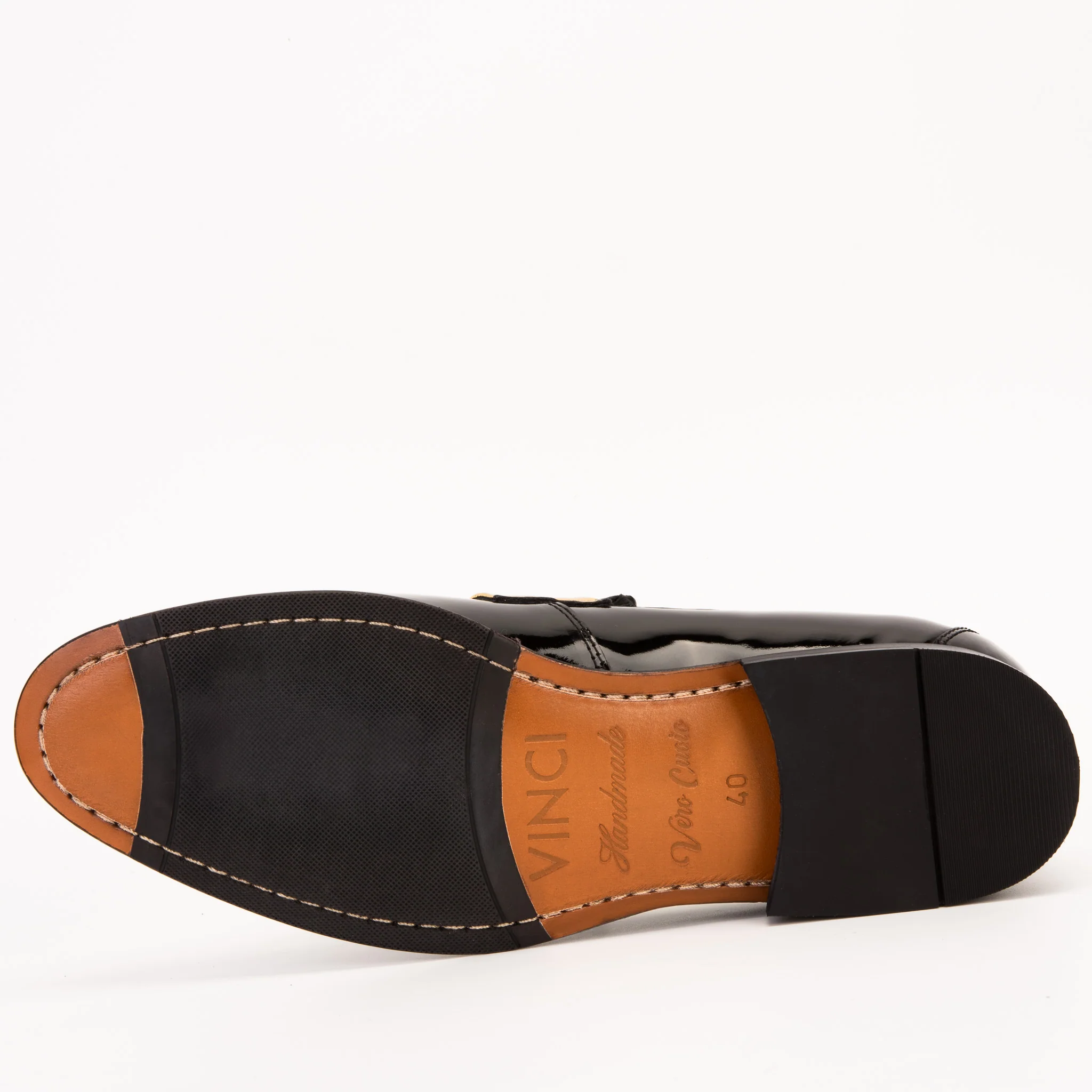 The Imperial Black & Gold Leather Men Dress Shoe - Image 5