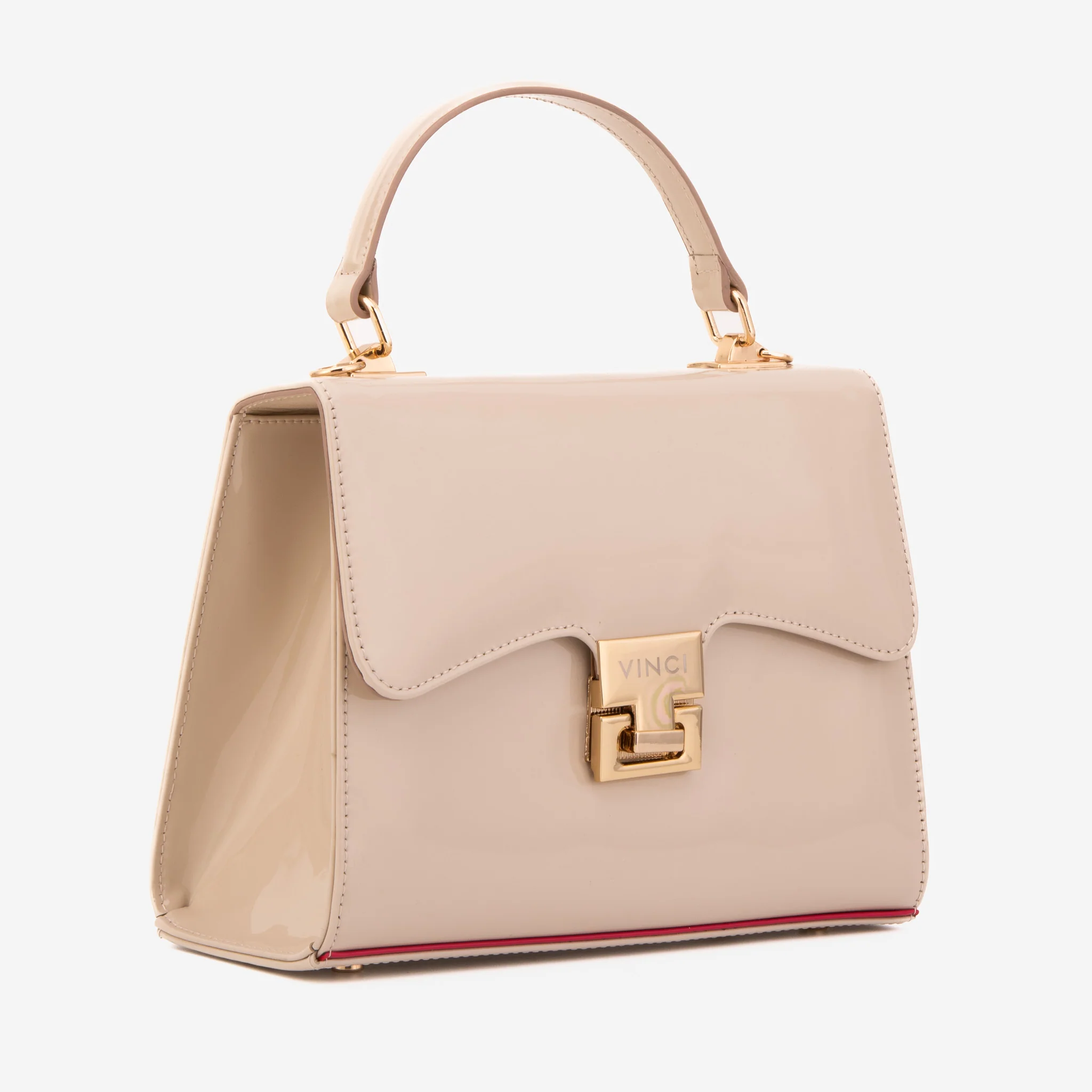 The Ege Beige Leather Handbag - Image 2