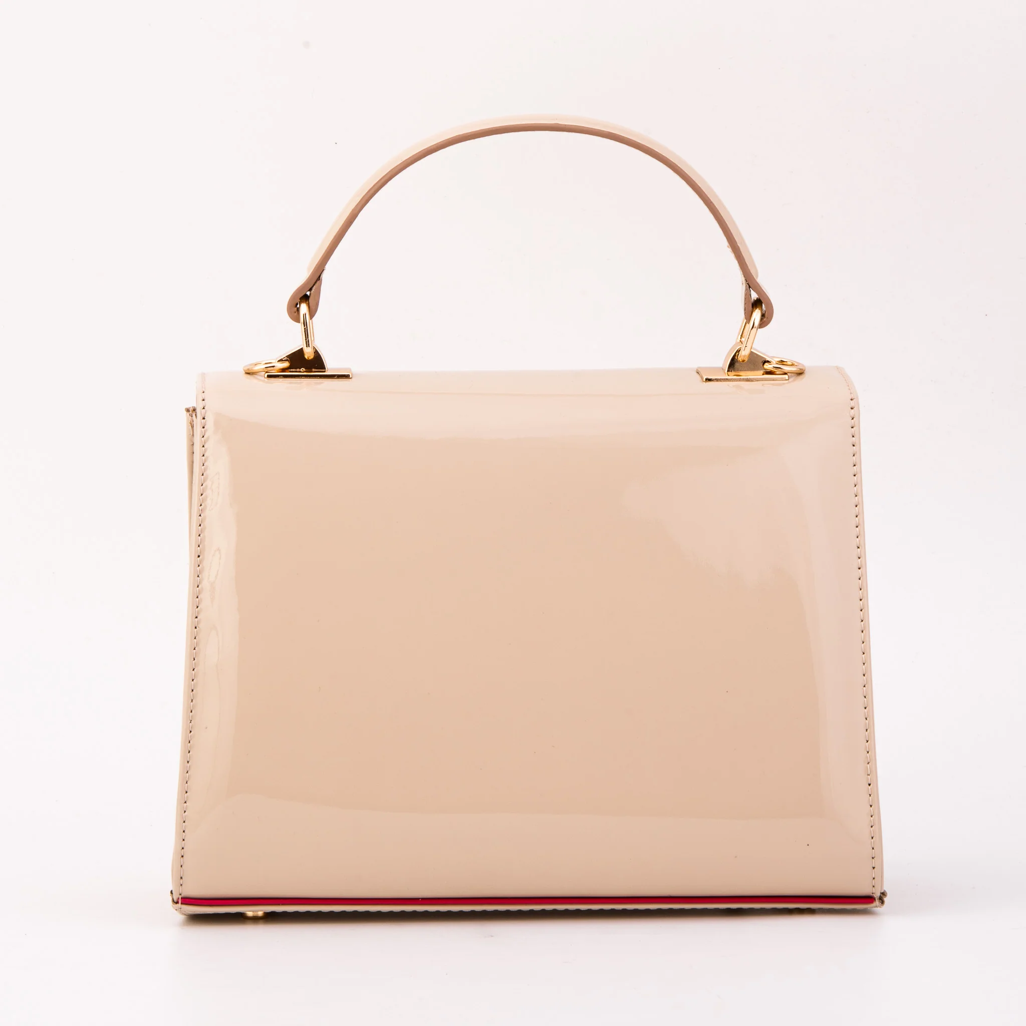 The Ege Beige Leather Handbag - Image 4