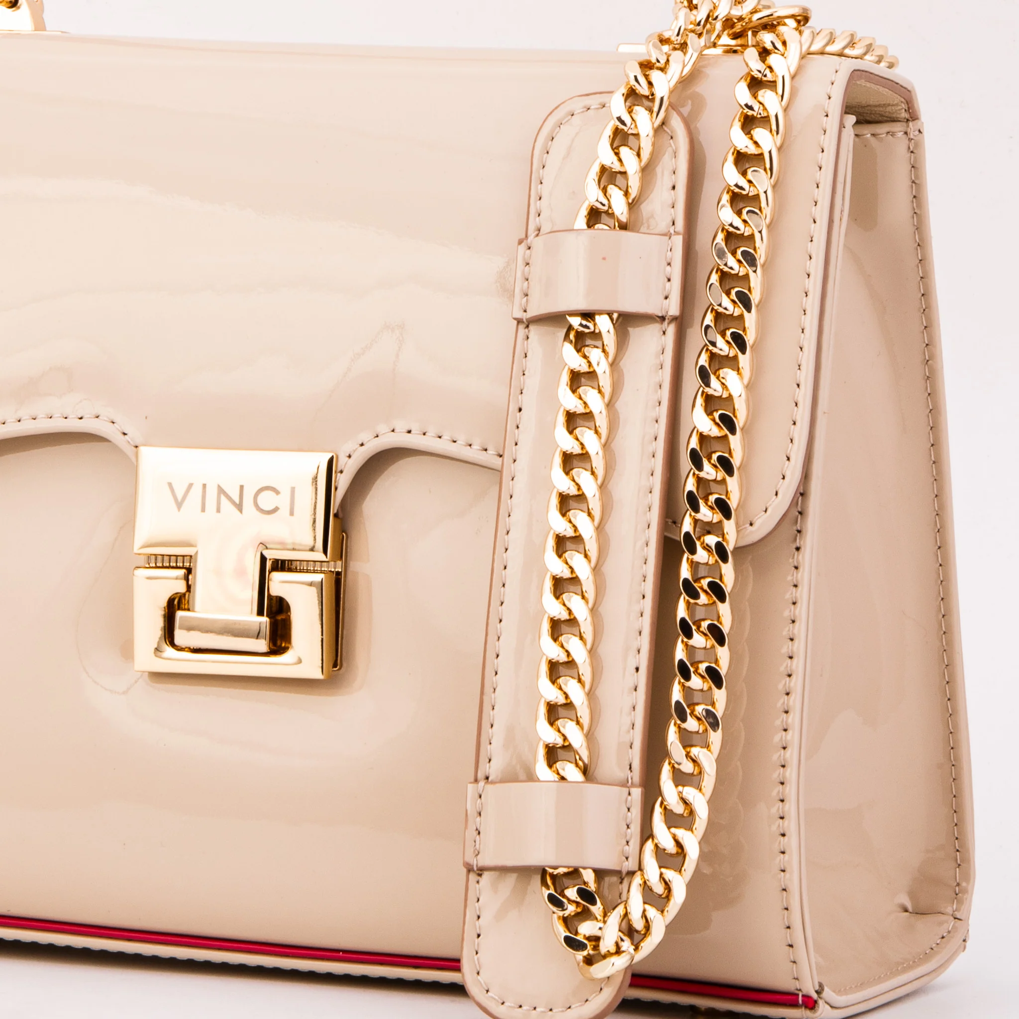 The Ege Beige Leather Handbag - Image 5