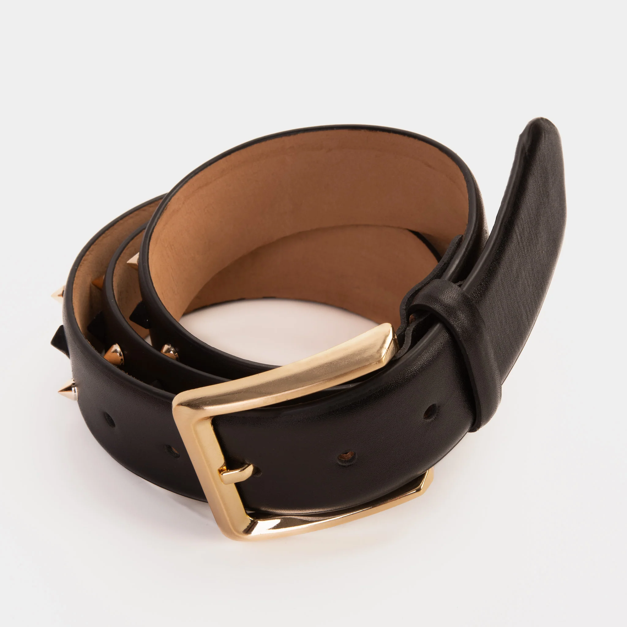 The Infanta Black Spike Leather Belt - Image 6