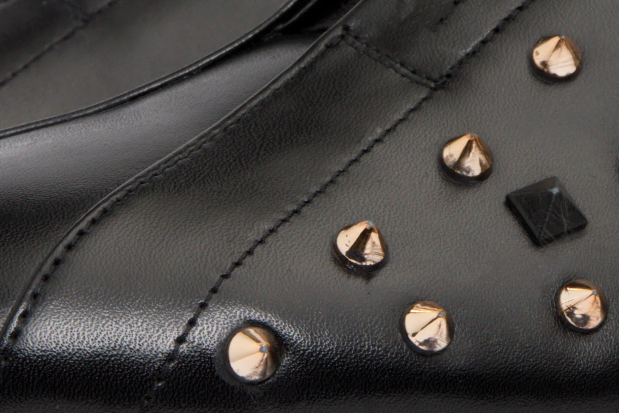 The Infanta Black Spike Leather Men  Sneaker Limited Edition - Image 3