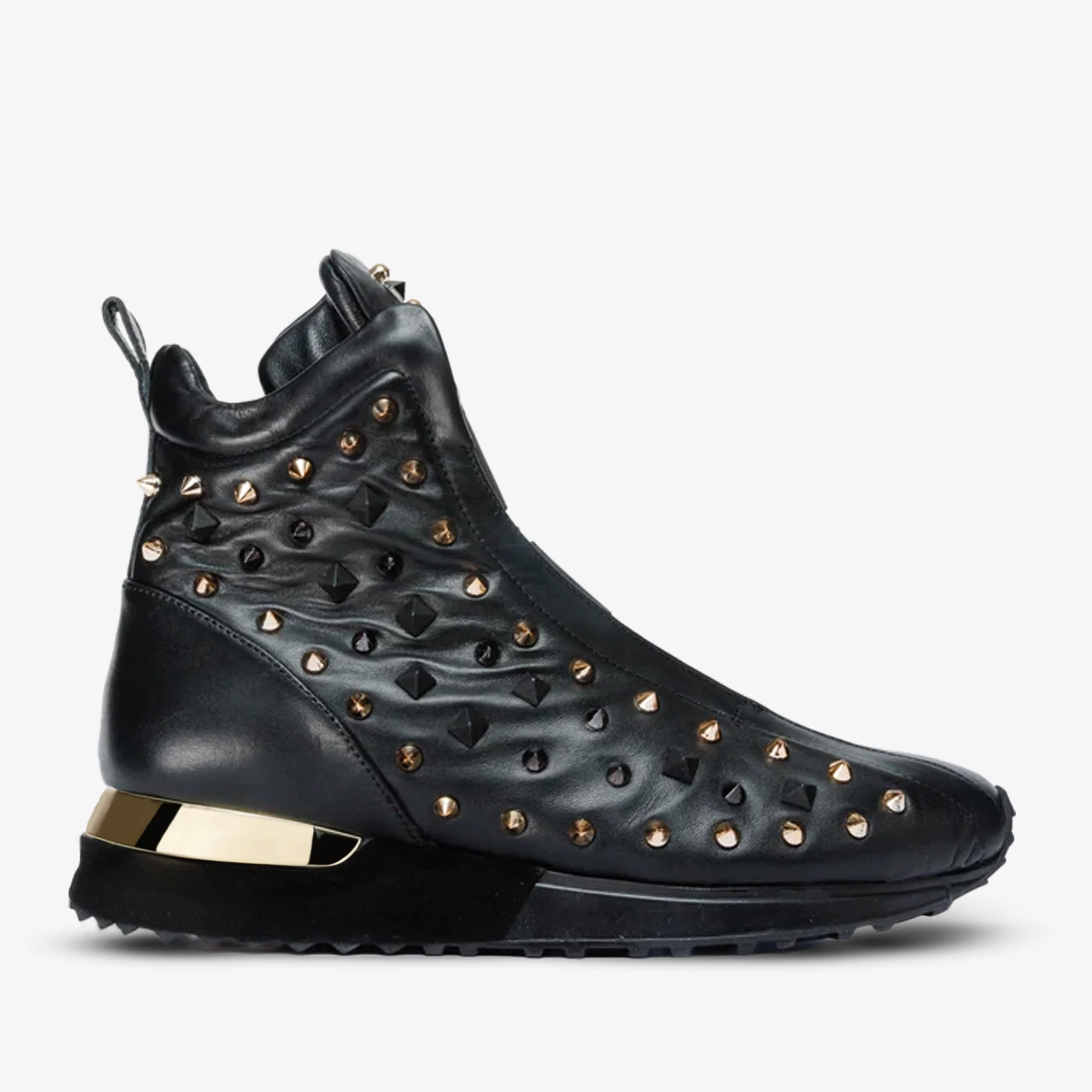 The Infanta High-Top Black Spike Leather Women Sneaker Limited Edition - Image 2