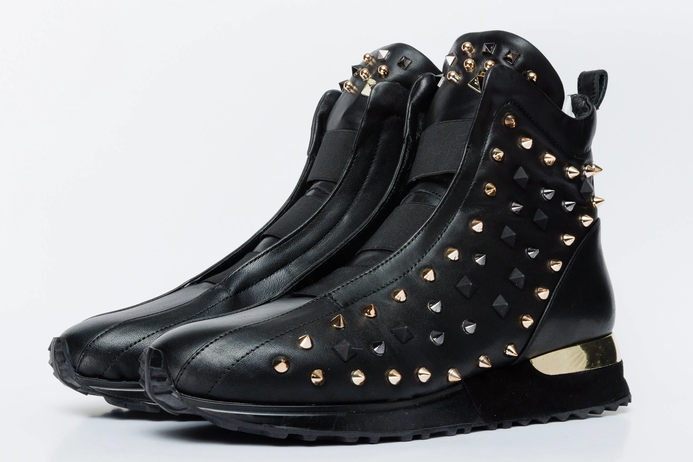 The Infanta High-Top Black Spike Leather Women Sneaker Limited Edition - Image 3