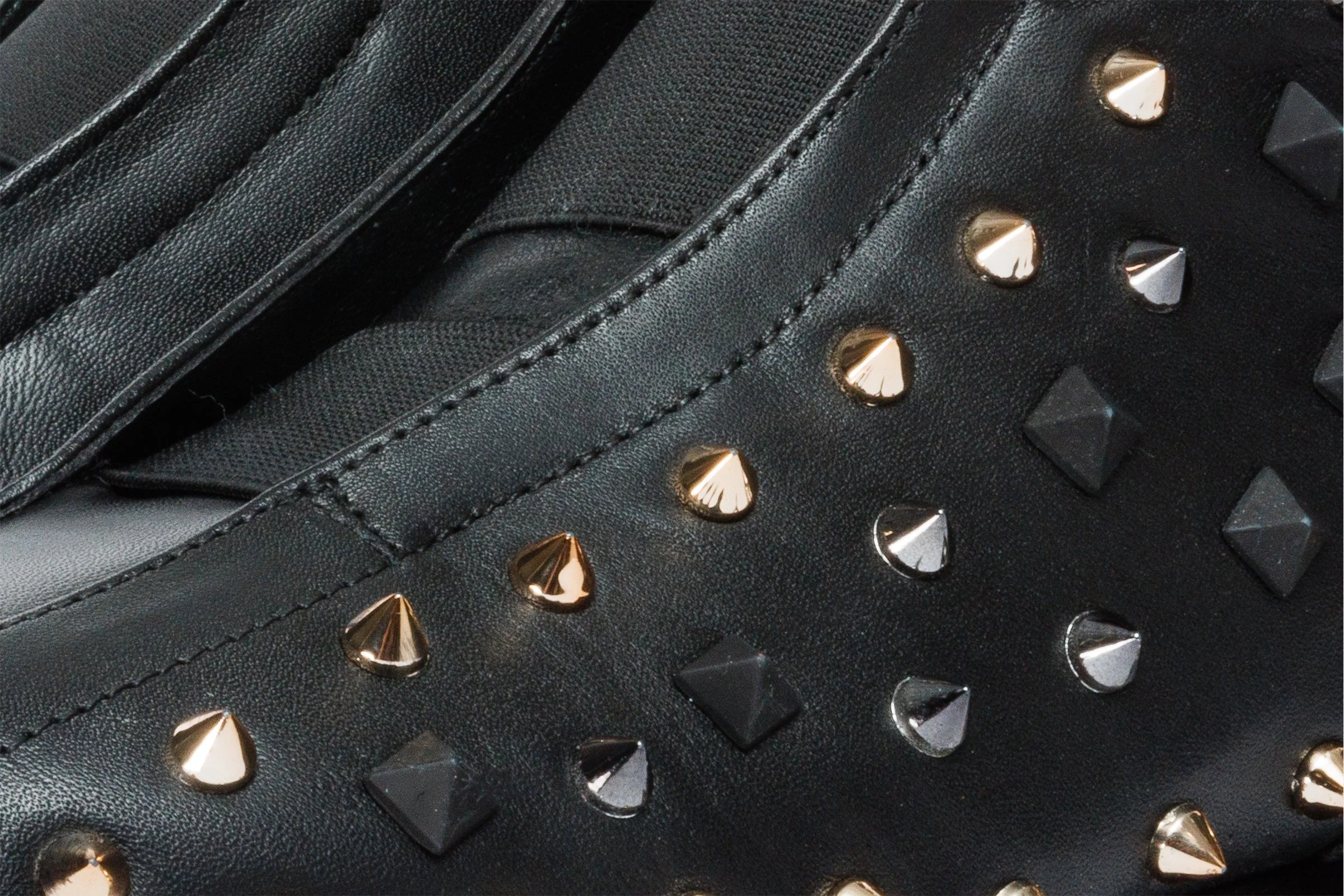 The Infanta High-Top Black Spike Leather Women Sneaker Limited Edition - Image 4
