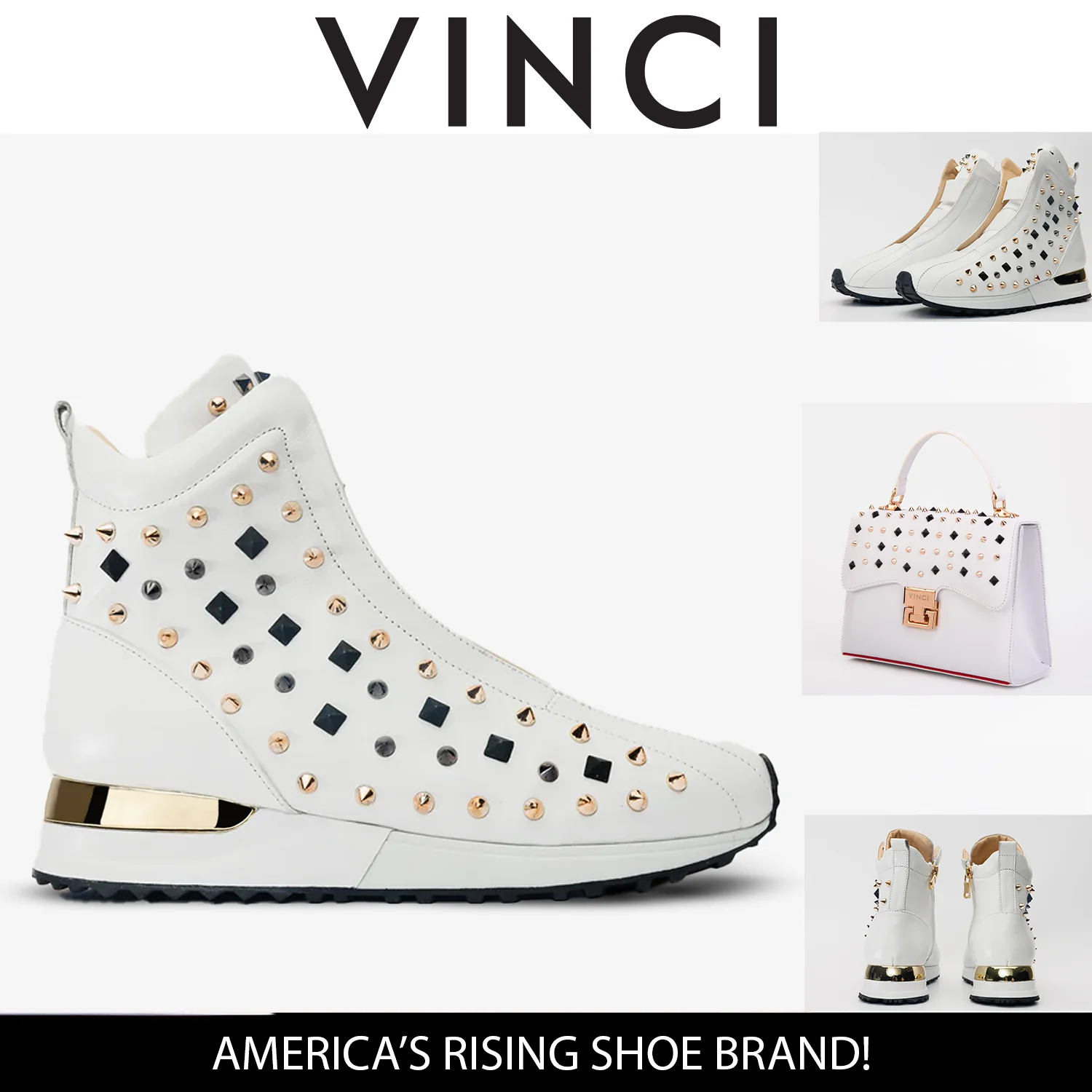 The Infanta High-Top White Spike Leather Women Sneaker Limited Edition - Image 6