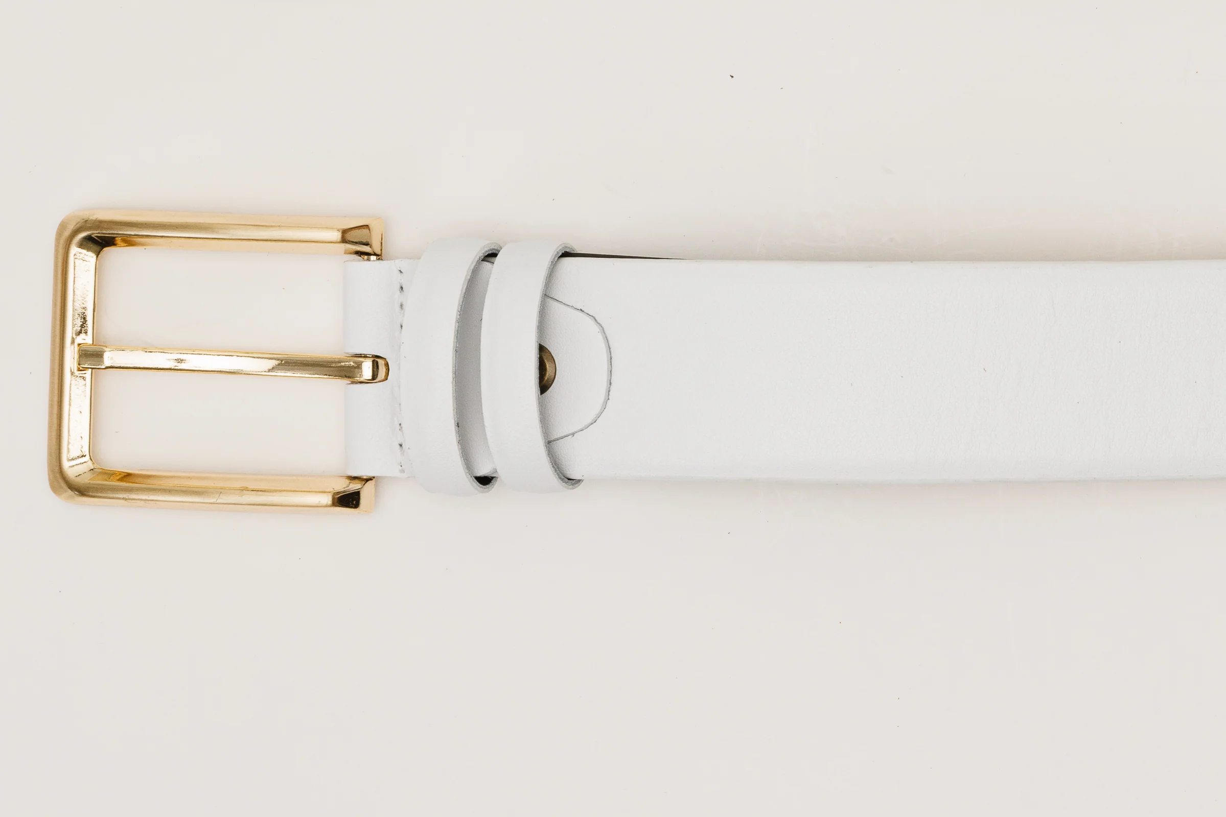 The Infanta White Spike Leather Belt - Image 5