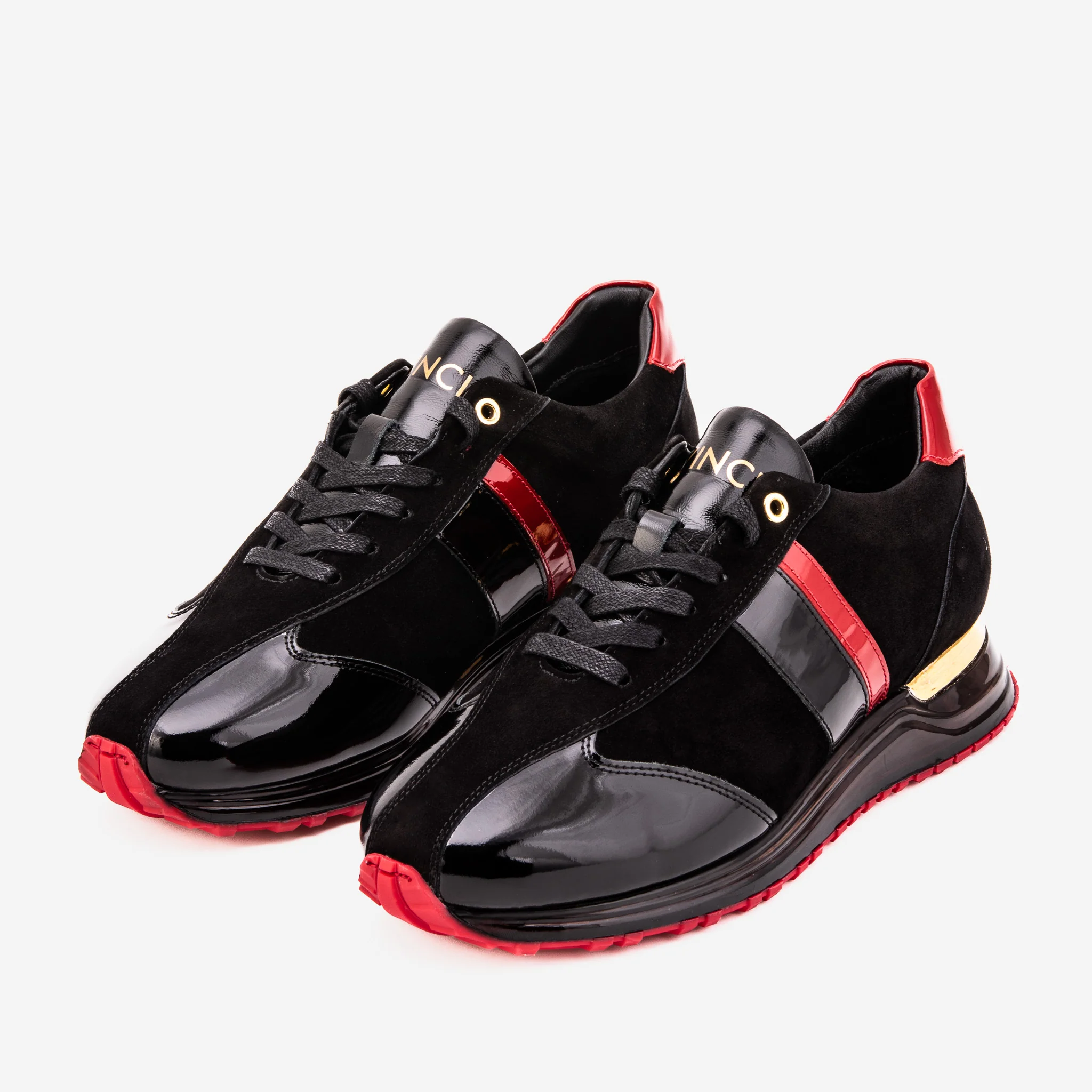 The Inferno Black & Red Leather Men Sneaker - Image 7