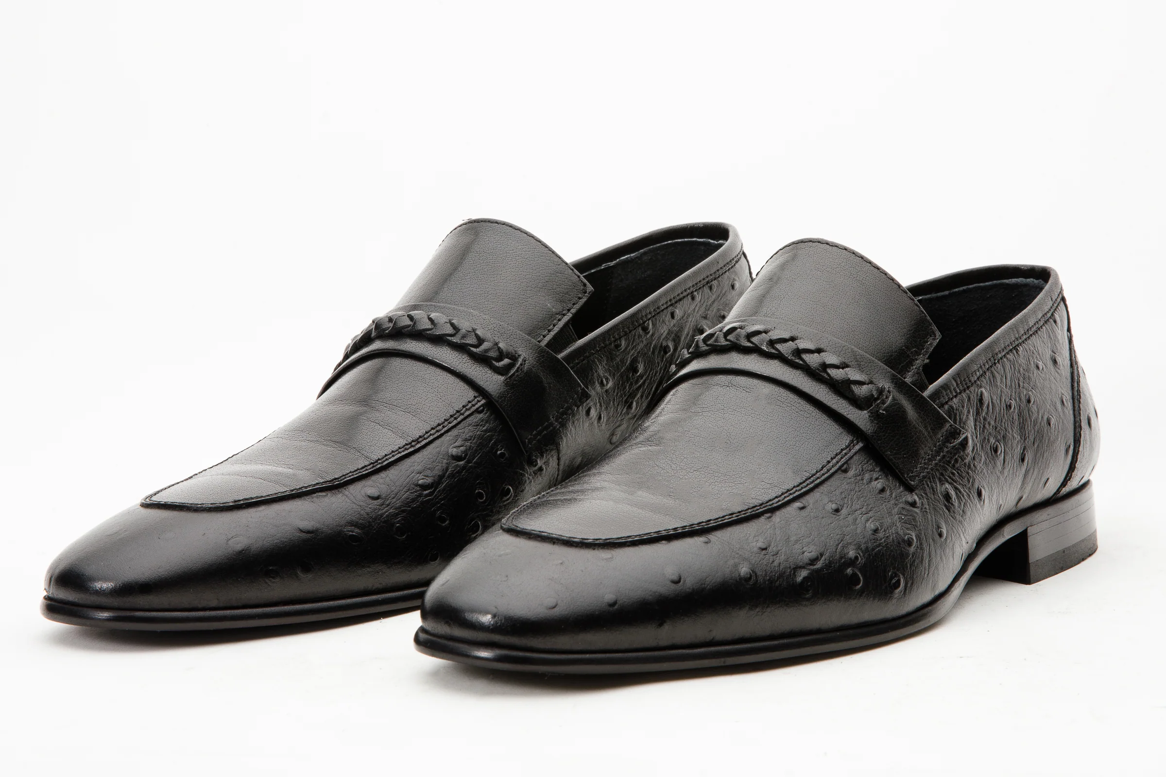 The Johannesburg Black Leather Dress Loafer Men Shoe - Image 3