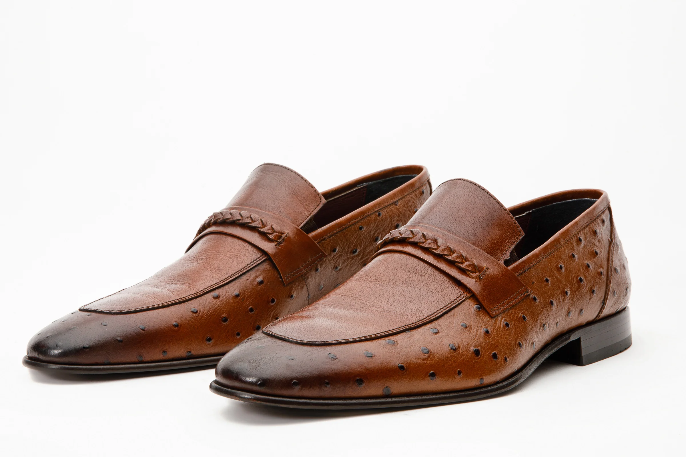 The Johannesburg Brown Leather Dress Loafer Men Shoe - Image 3