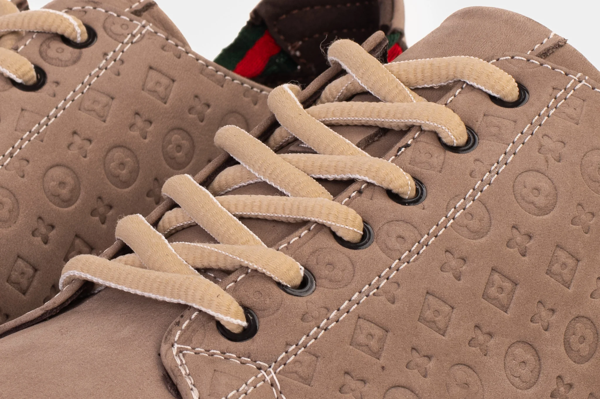 The Journey Beige Leather Men Sneaker Final Sale! - Image 4