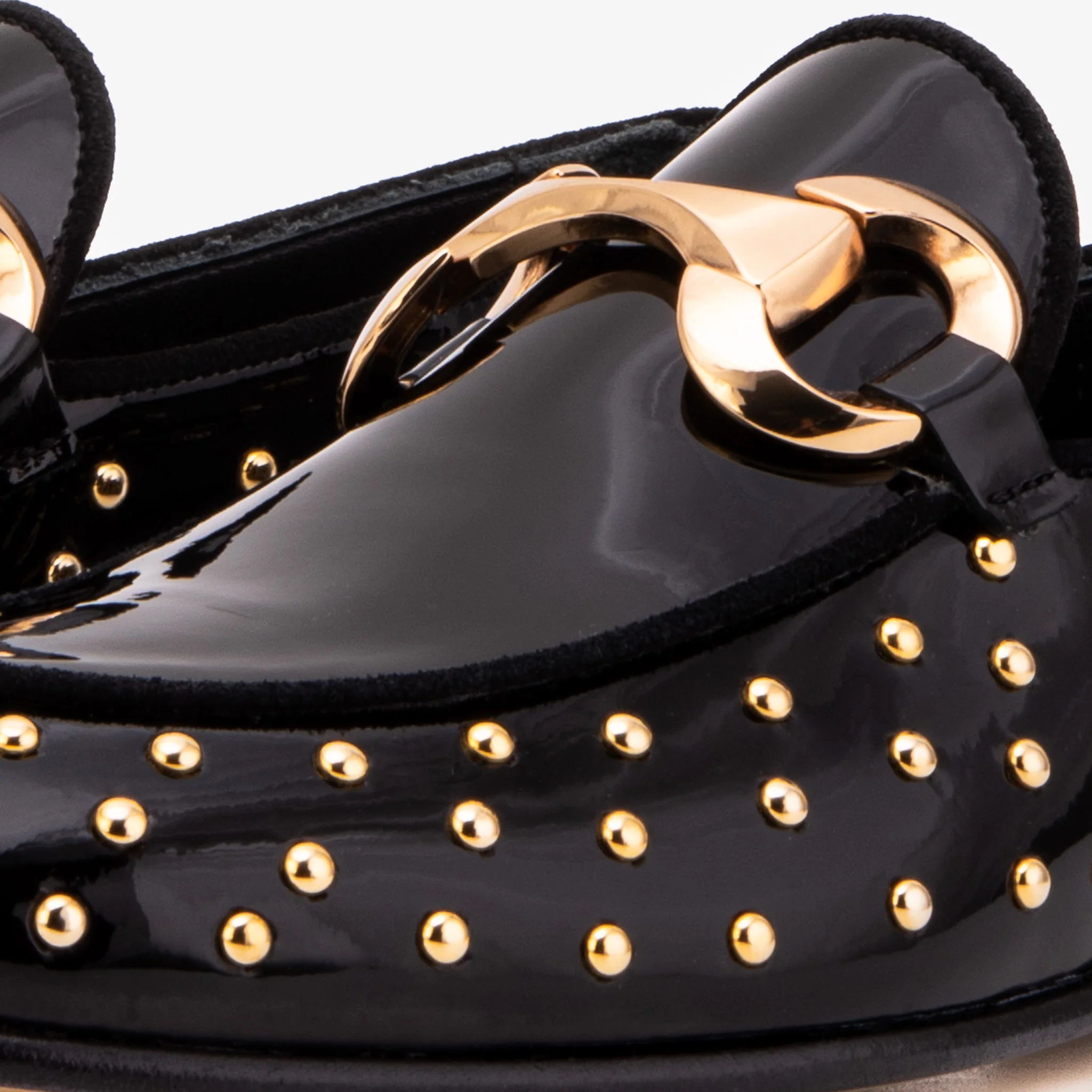 The Jupiter Shoe Black Spike Leather Bit Dress Loafer Limited Edition Women Shoe - Image 4