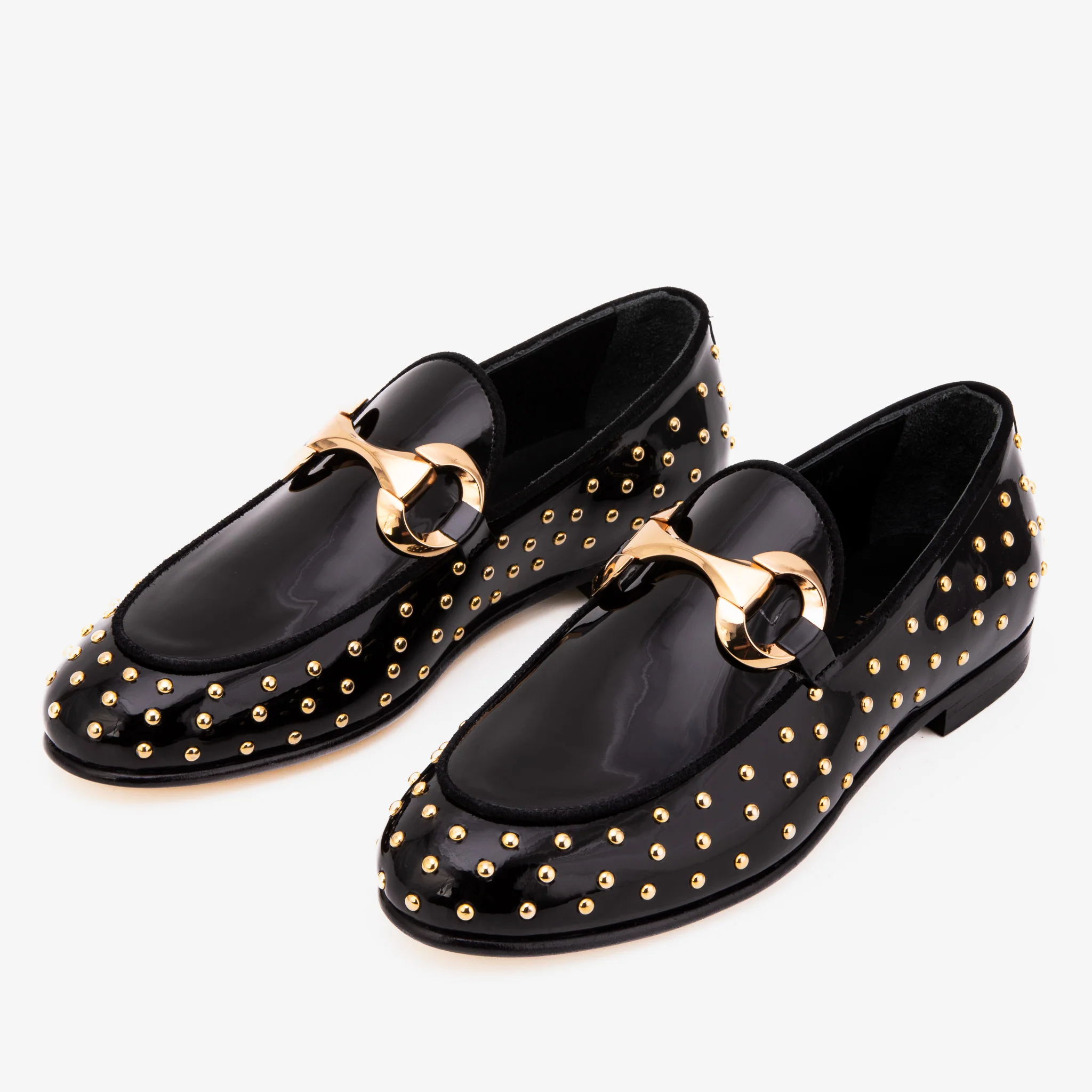 The Jupiter Shoe Black Spike Leather Bit Dress Loafer Limited Edition Women Shoe - Image 6
