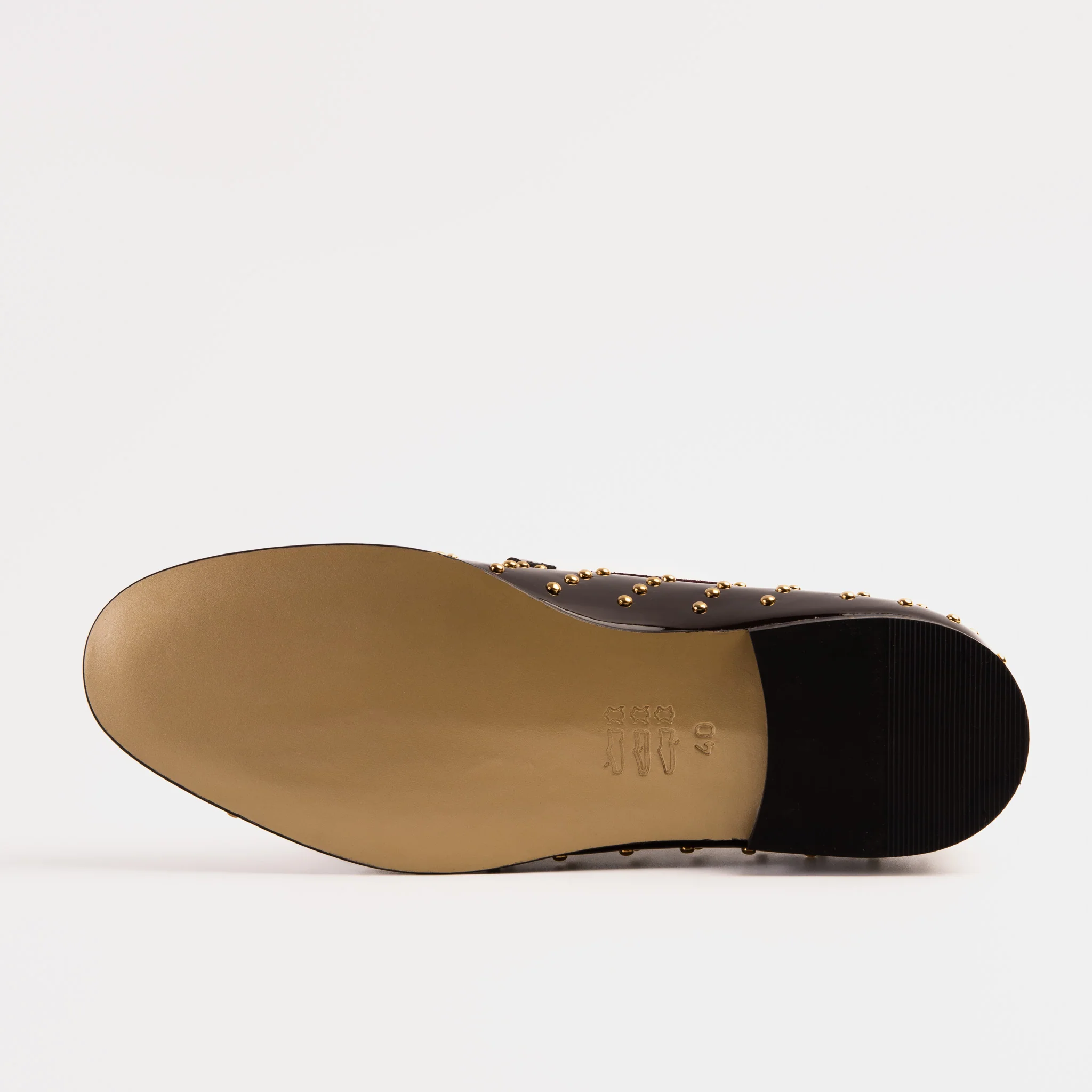 The Jupiter Shoe Burgundy Spike Leather Bit Dress Loafer Limited Edition Men Shoe - Image 5
