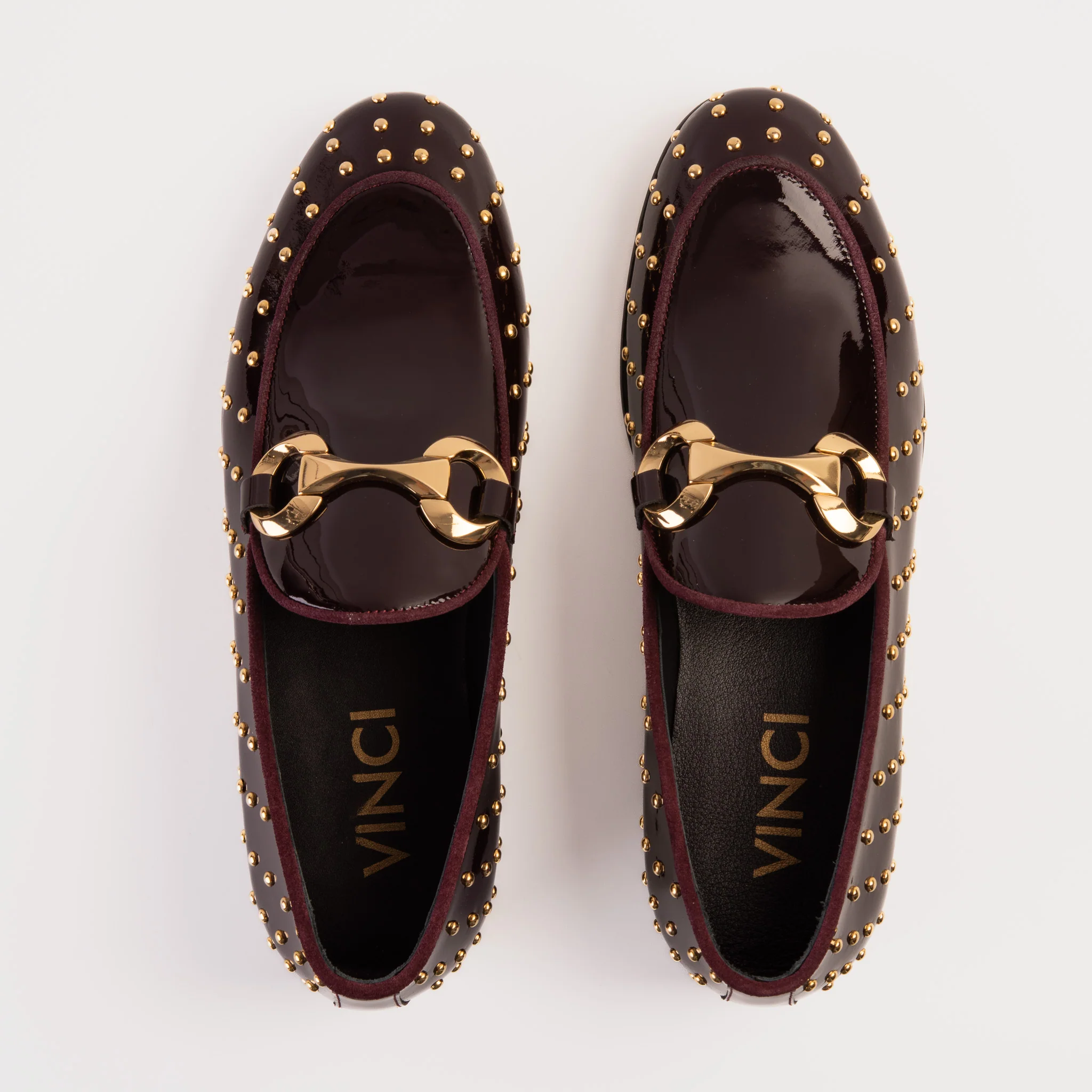 The Jupiter Shoe Burgundy Spike Leather Bit Dress Loafer Limited Edition Men Shoe - Image 7