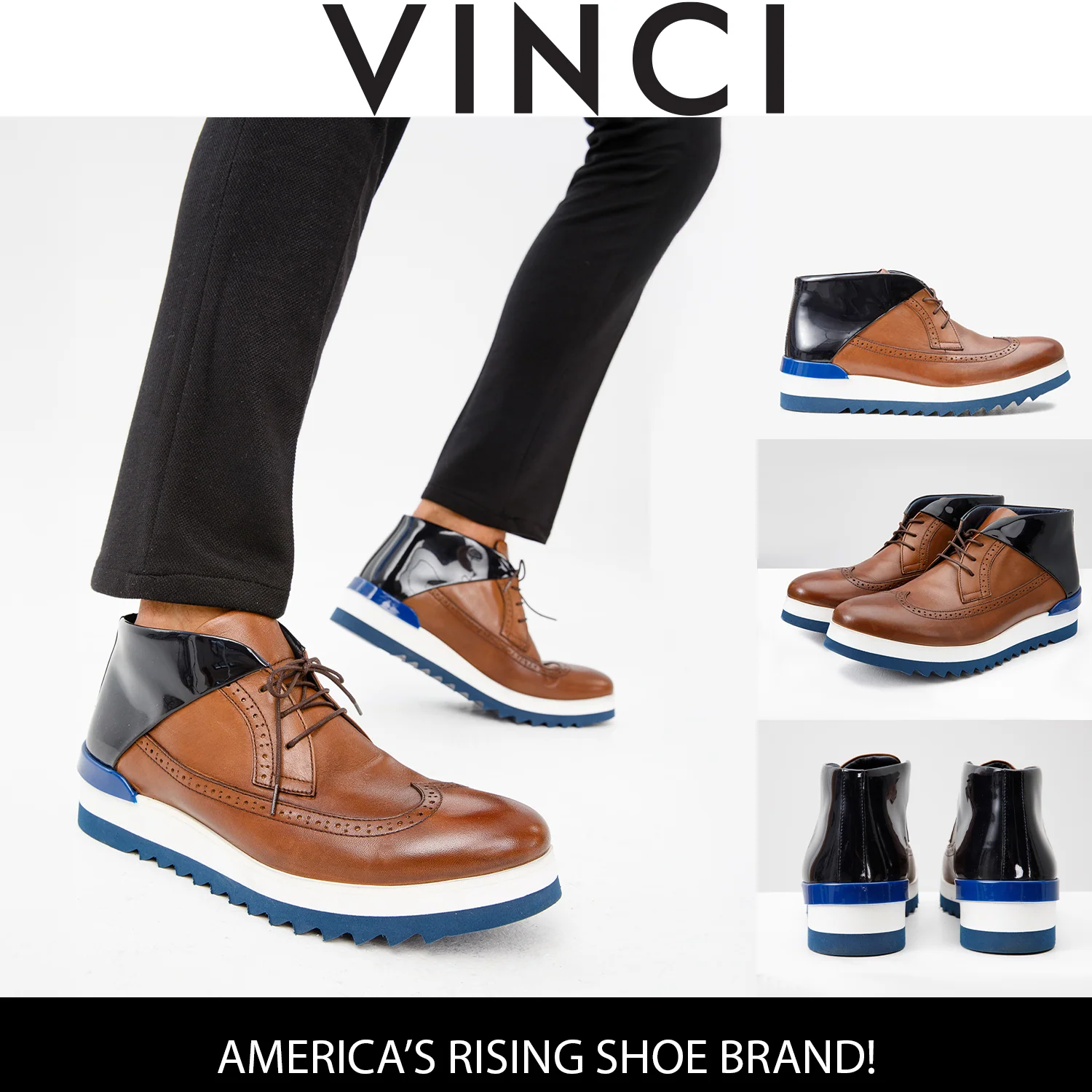The Kagan Tan Wingtip Chukka Men Sneaker Boot - Image 6