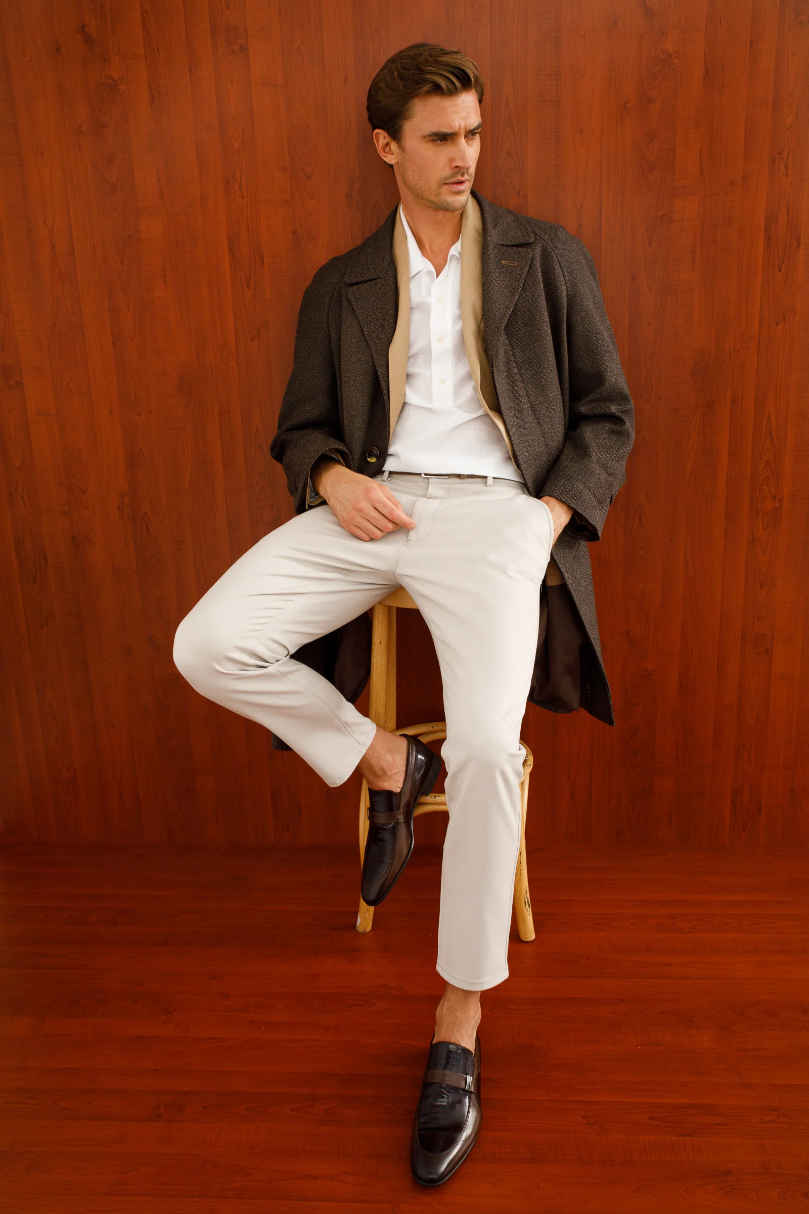 The Kazablanka Brown Leather Bit Loafer Men  Shoe - Image 6