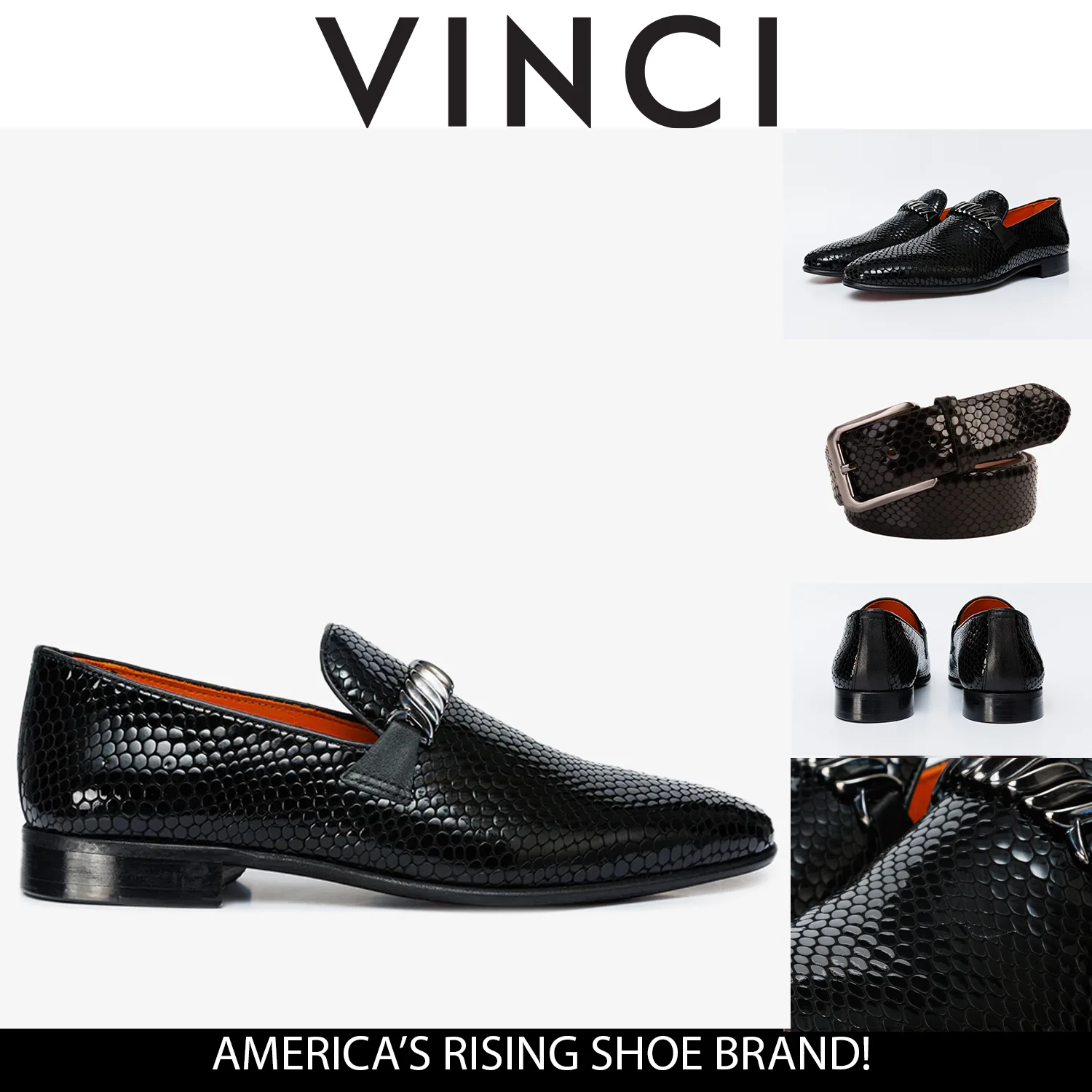 The King Black Bit Dress Loafer Men Shoe - Image 3