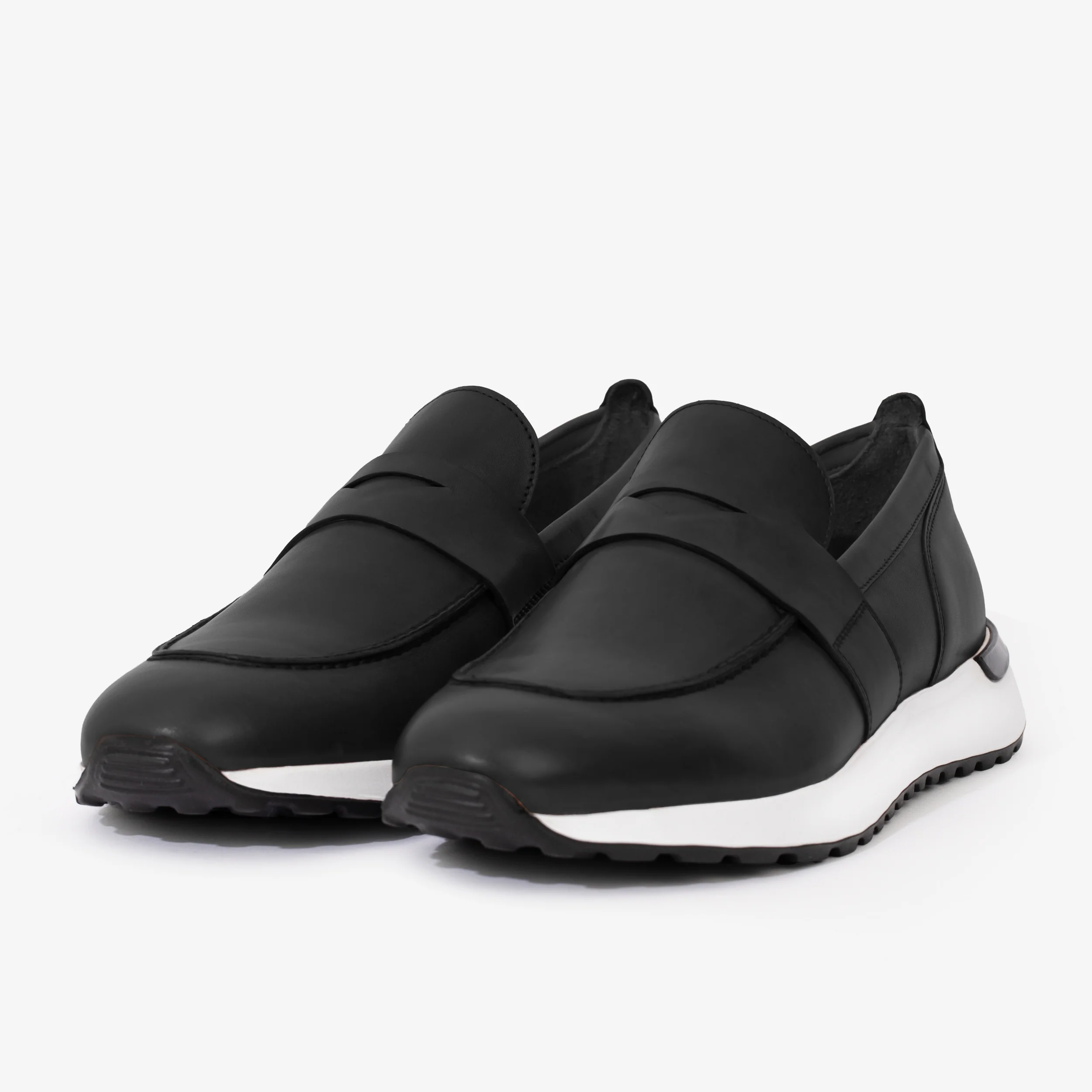 The Lara Black Leather Men Sneaker - Image 2