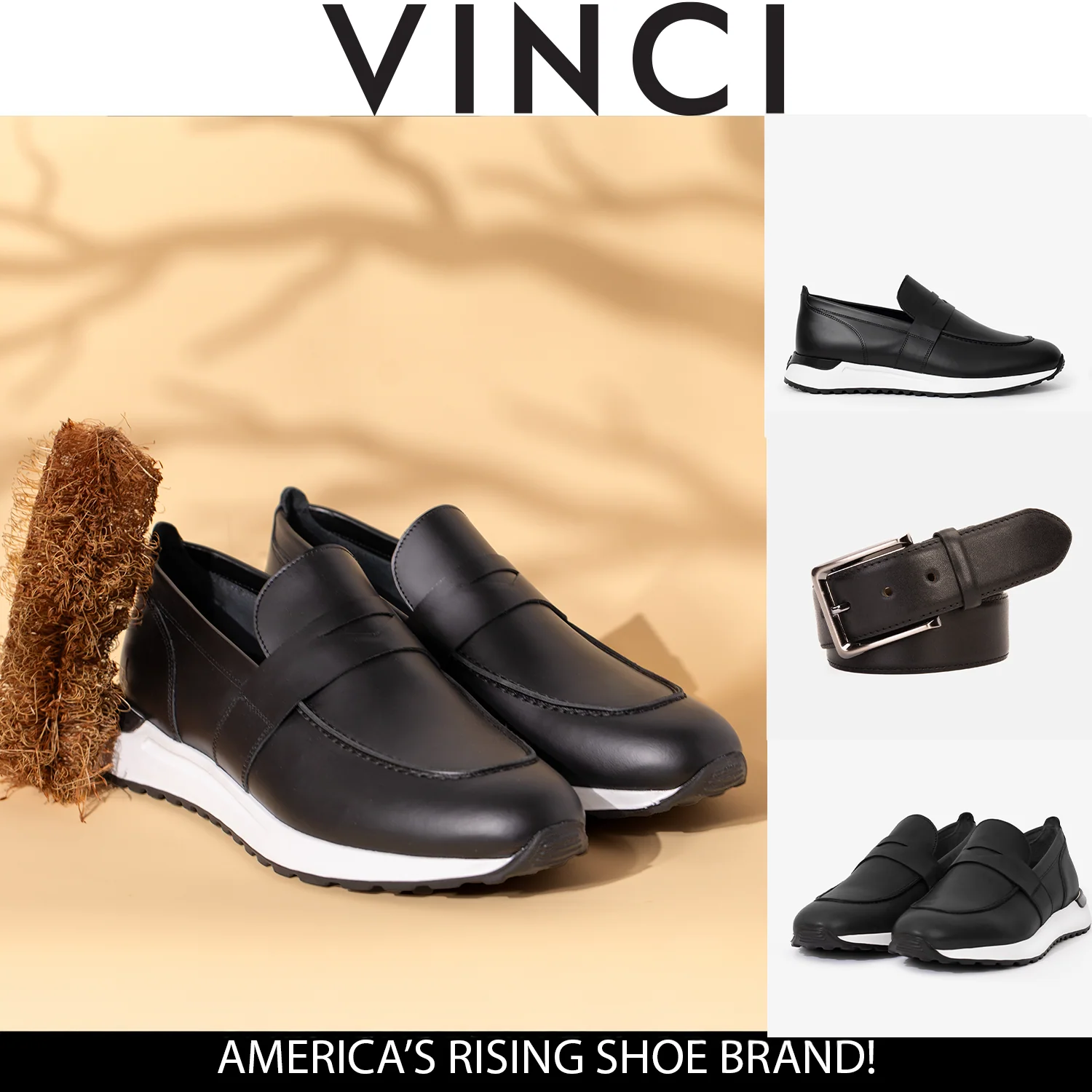 The Lara Black Leather Men Sneaker - Image 6