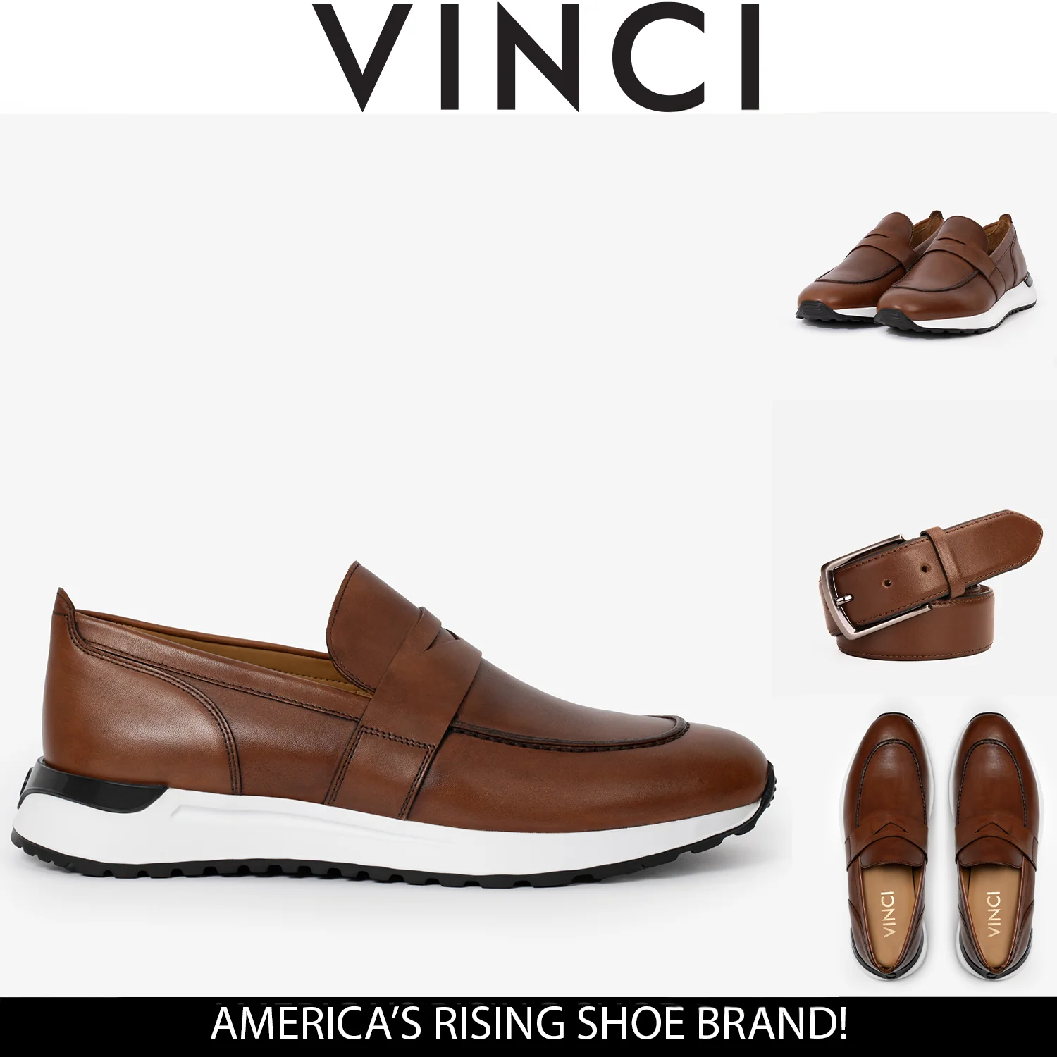The Lara Tan Leather Men Sneaker - Image 6