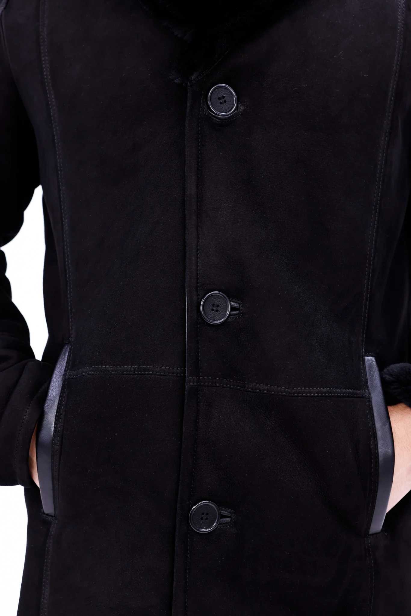 The Lariana Black Shearling Men Jacket - Image 5
