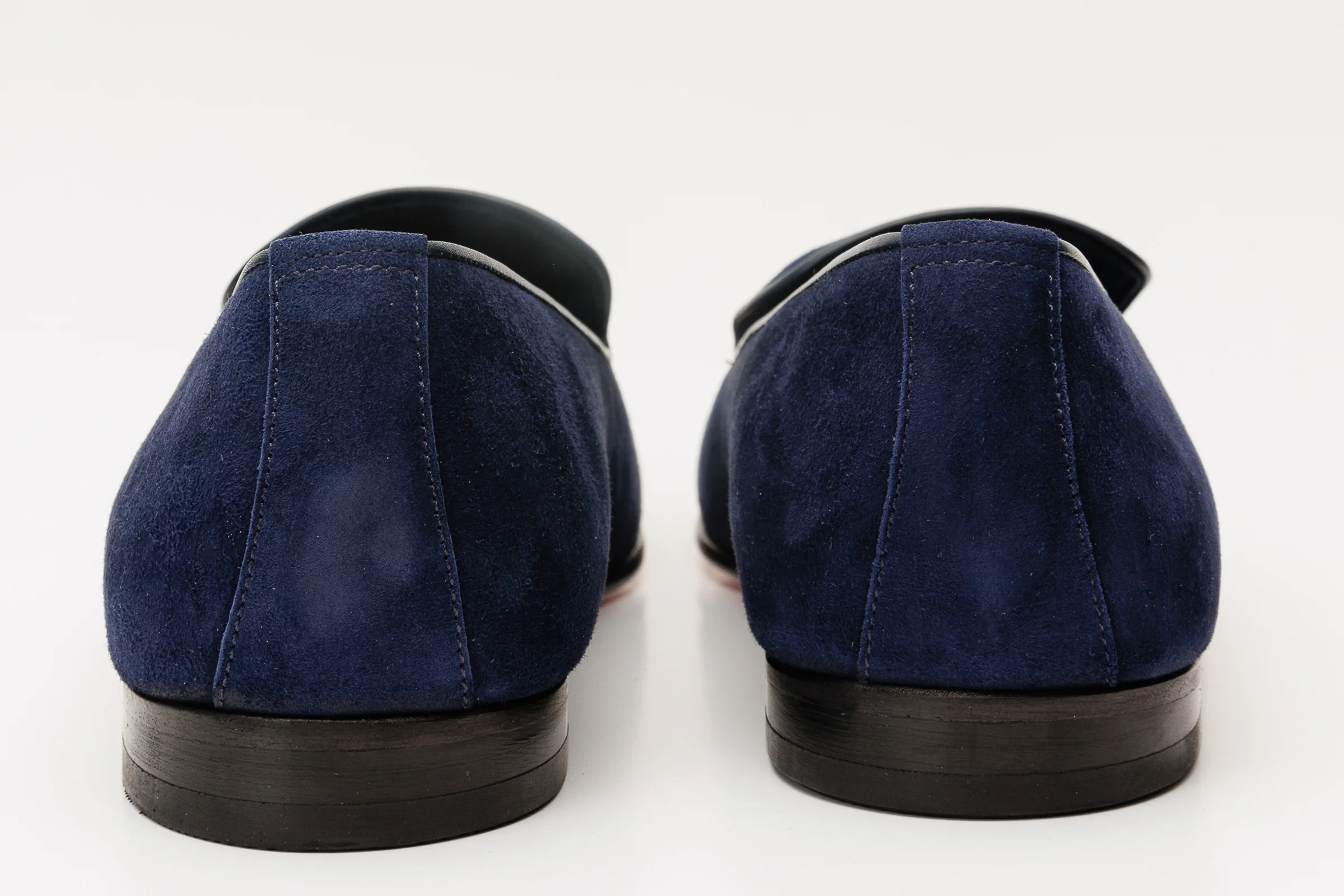 The Lazio Shoe Navy Blue Suede Slip-on Loafer Men Shoe - Image 5