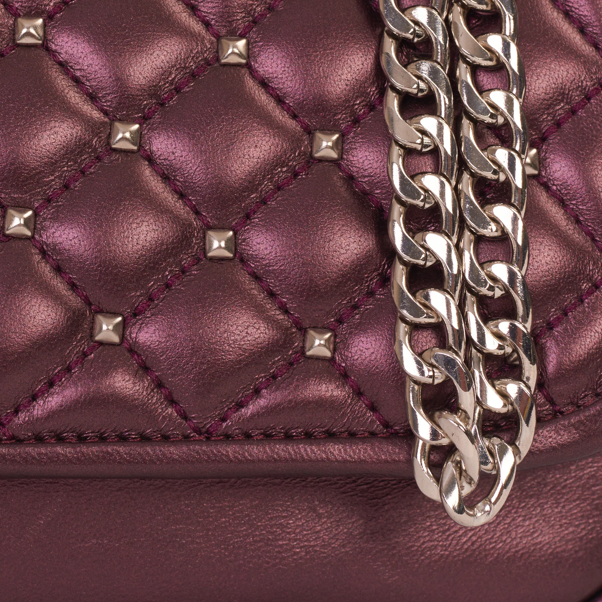 The Leno Burgundy Leather Handbag - Image 3