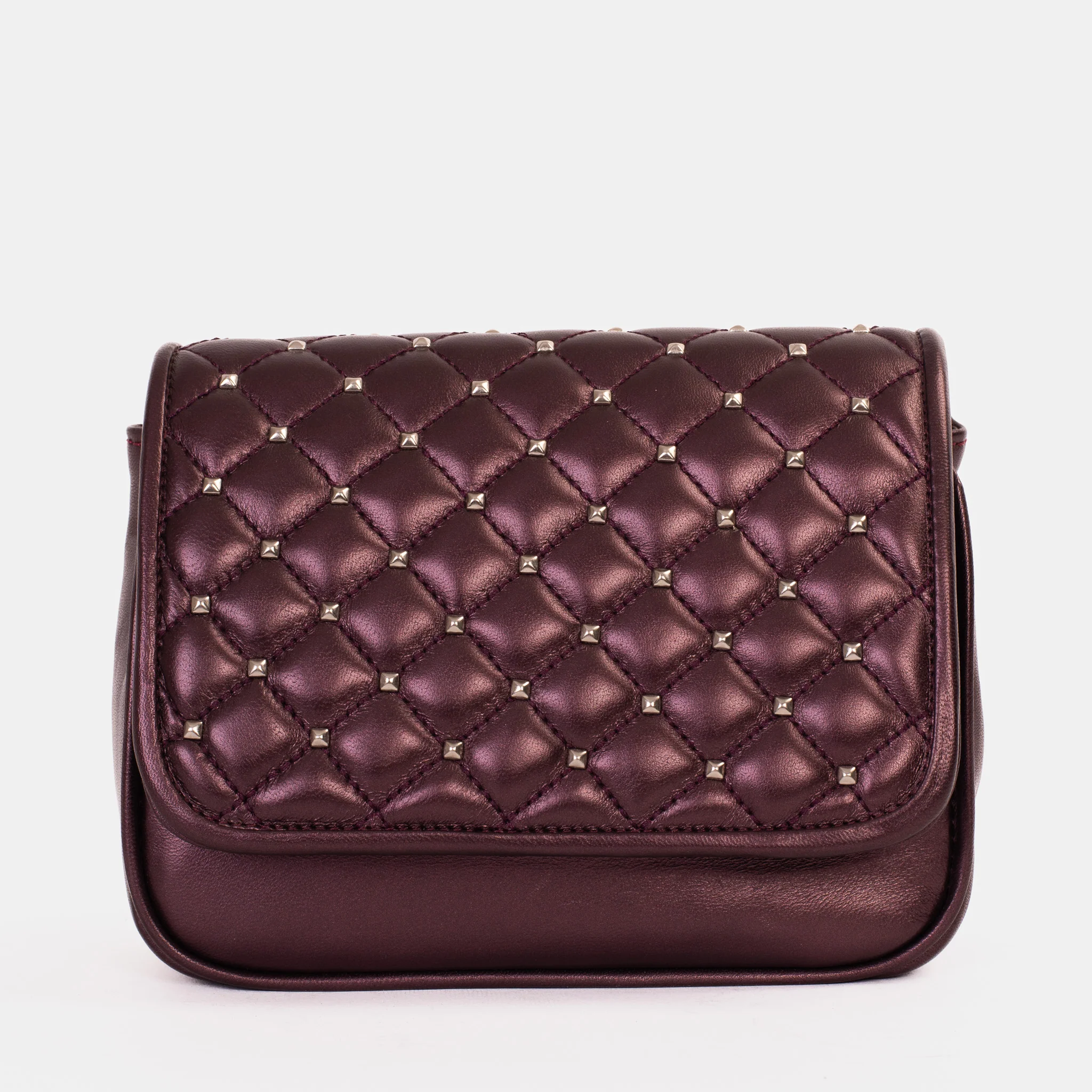 The Leno Burgundy Leather Handbag - Image 5