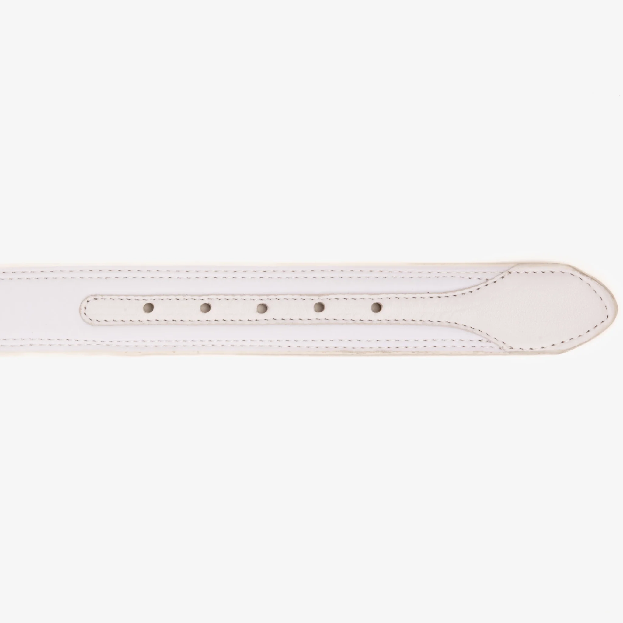 The Lexington White Leather Belt - Image 4