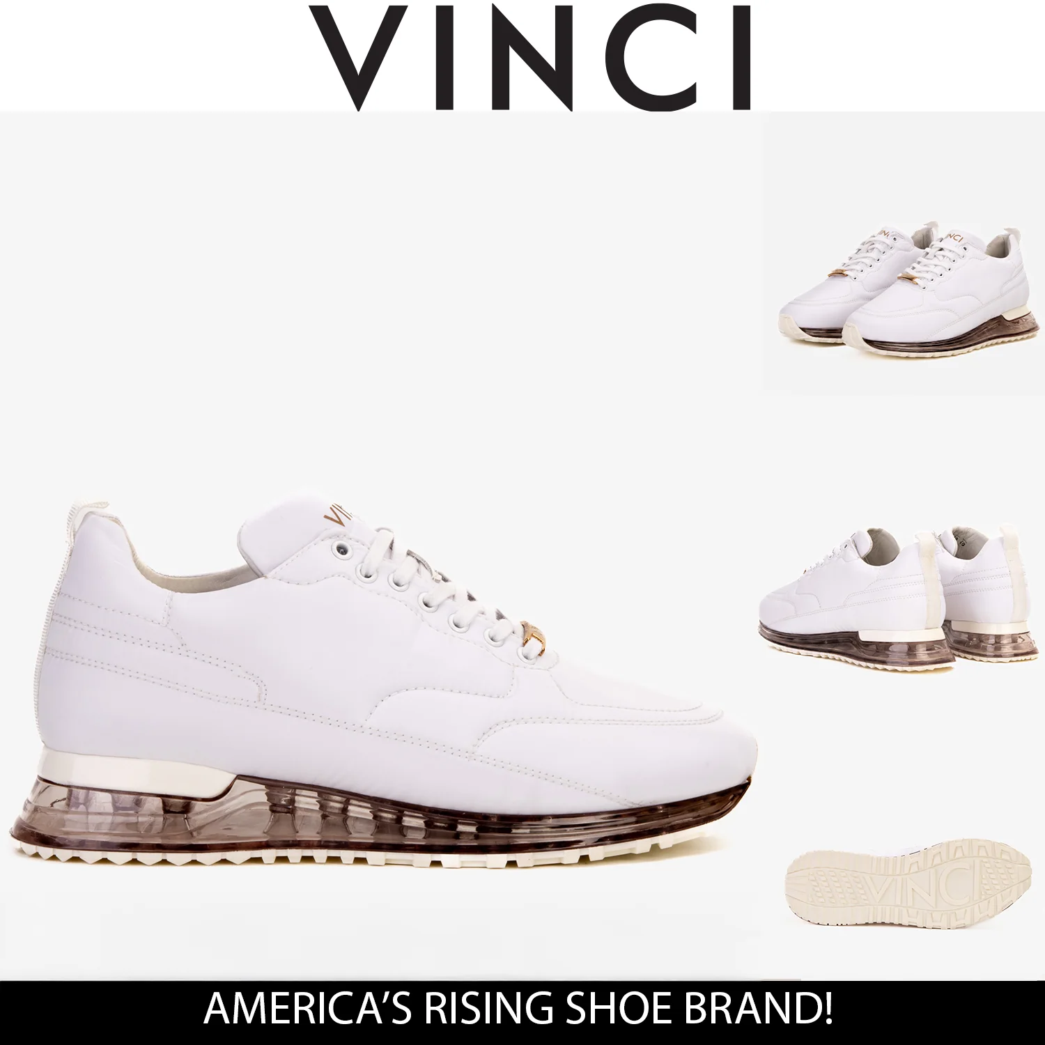 The Lexington White Leather Men Sneaker - Image 7